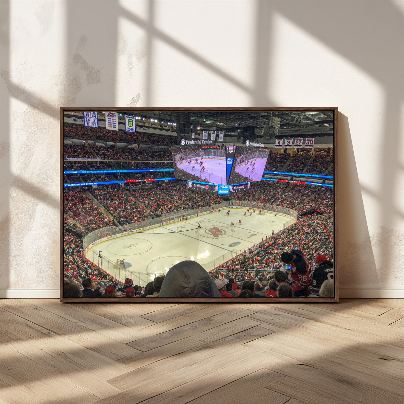 MGV-FC-36X24 - Prudential Center Newark New Jersey Devils Hockey Stadium, New Jersey Devils Hockey Stadium Canvas