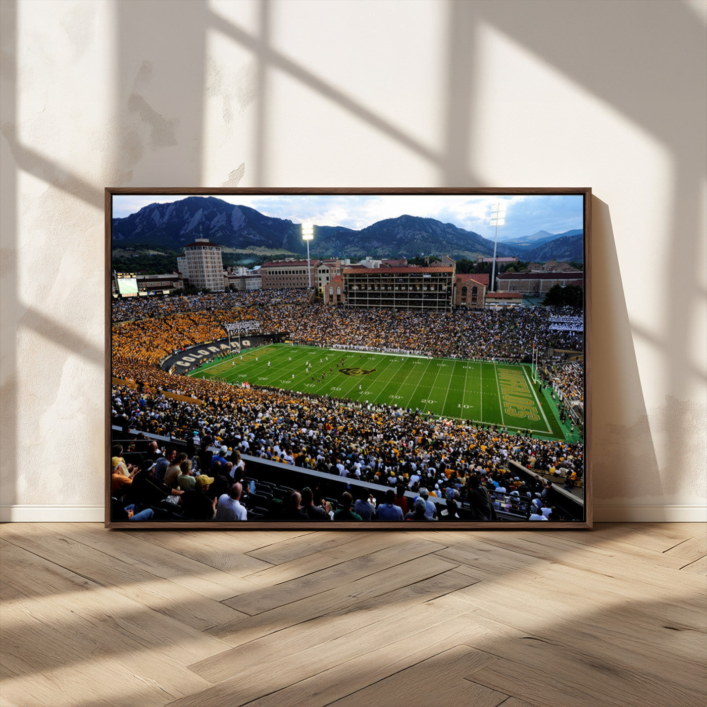 MGV-FC-36X24 - Colorado Buffaloes Canvas Print - Boulder Folsom Field Stadium Wall Art Canvas Print, Football Print