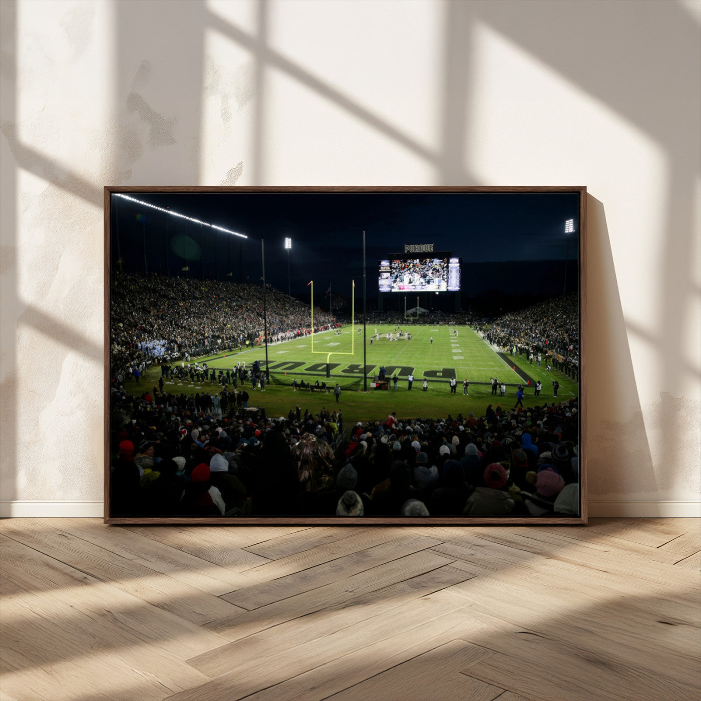 MGV-FC-36X24 - Purdue Boilermakers Football Team Print - West Lafayette Ross–Ade Stadium Wall Art Canvas Print