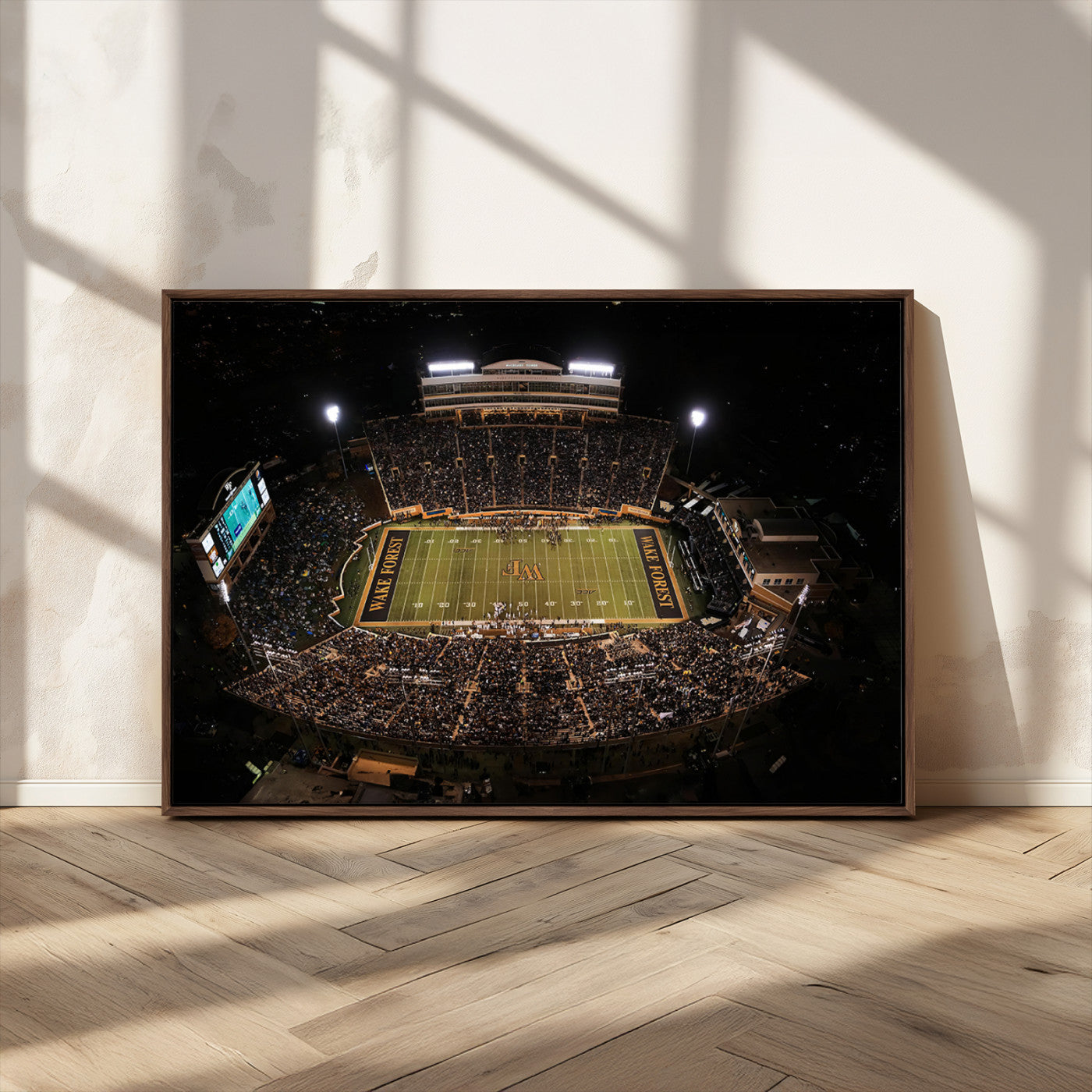 MGV-FC-36X24 - Wake Forest University Demon Deacons Canvas Printi, Football Team Print - Winston-Salem Allegacy