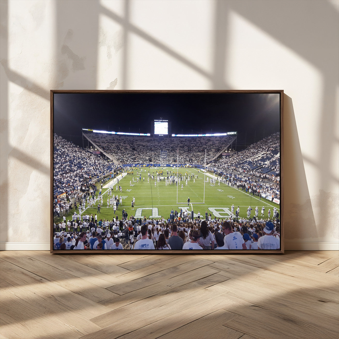 MGV-FC-36X24 - Brigham Young University Cougars Football Print Canvas - Provo LaVell Edwards Stadium Wall Art