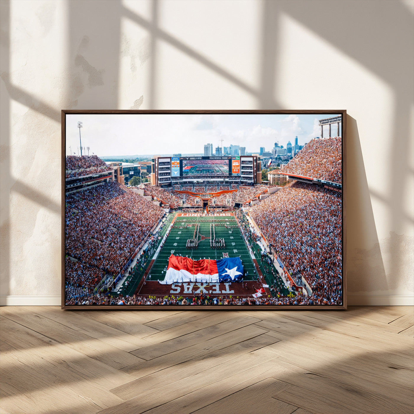 MGV-FC-36X24 - University of Texas Longhorns Football Team Canvas Print - Austin Darrell K Royal-Texas Memorial