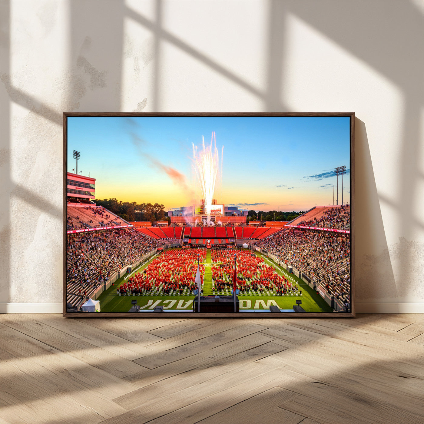 MGV-FC-36X24 - North Carolina State University Canvas Print, North Carolina State University Wolfpack Football Team