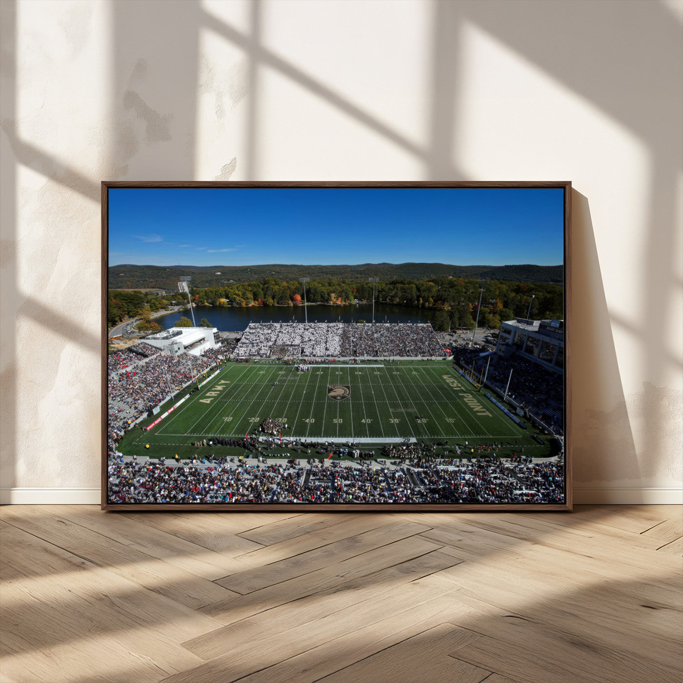 MGV-FC-36X24 - Army Black Knights Football Team Print - West Point Michie Stadium Wall Art Canvas Print