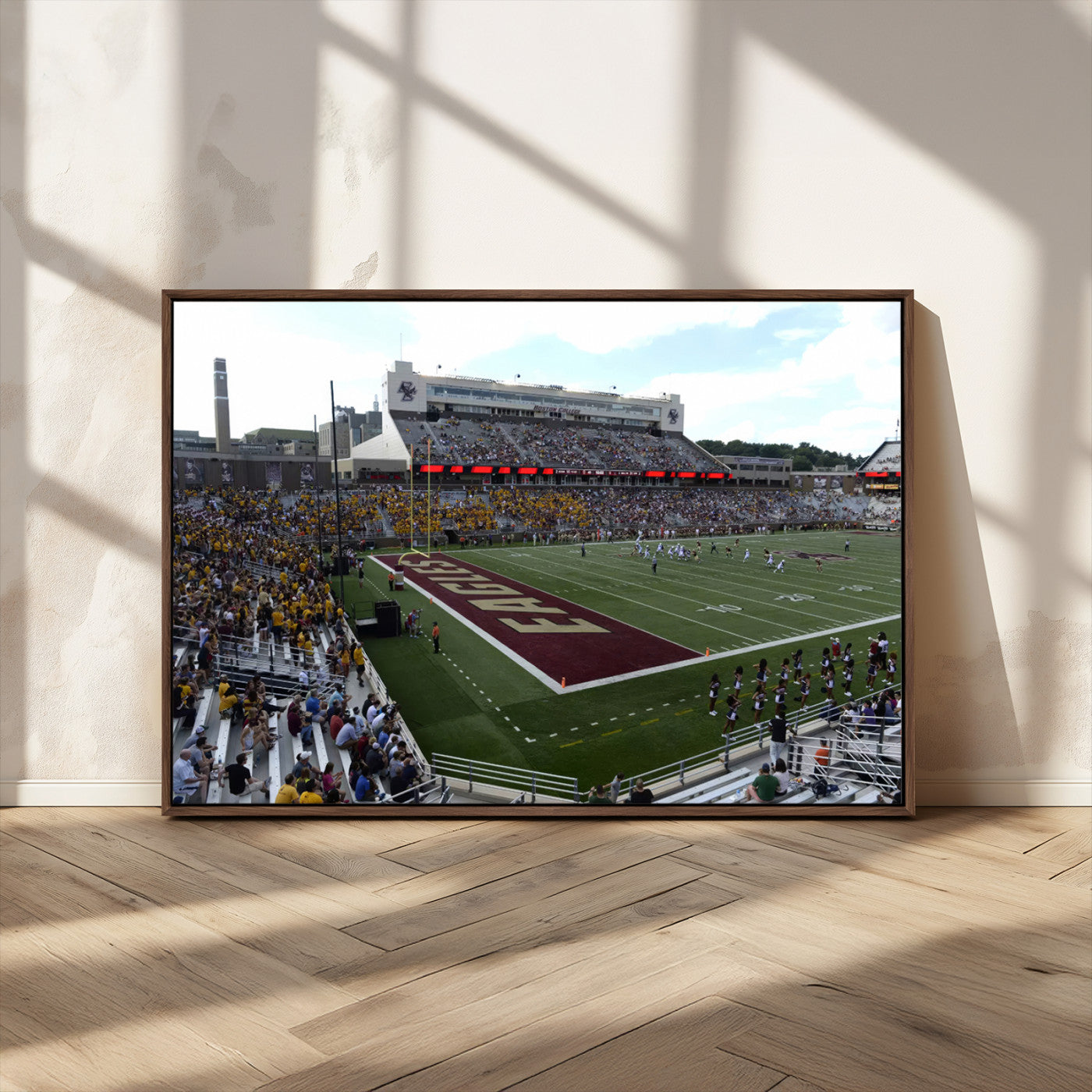 MGV-FC-36X24 - Boston College Eagles Football Team Print - Boston Alumni Stadium Wall Art Canvas Print