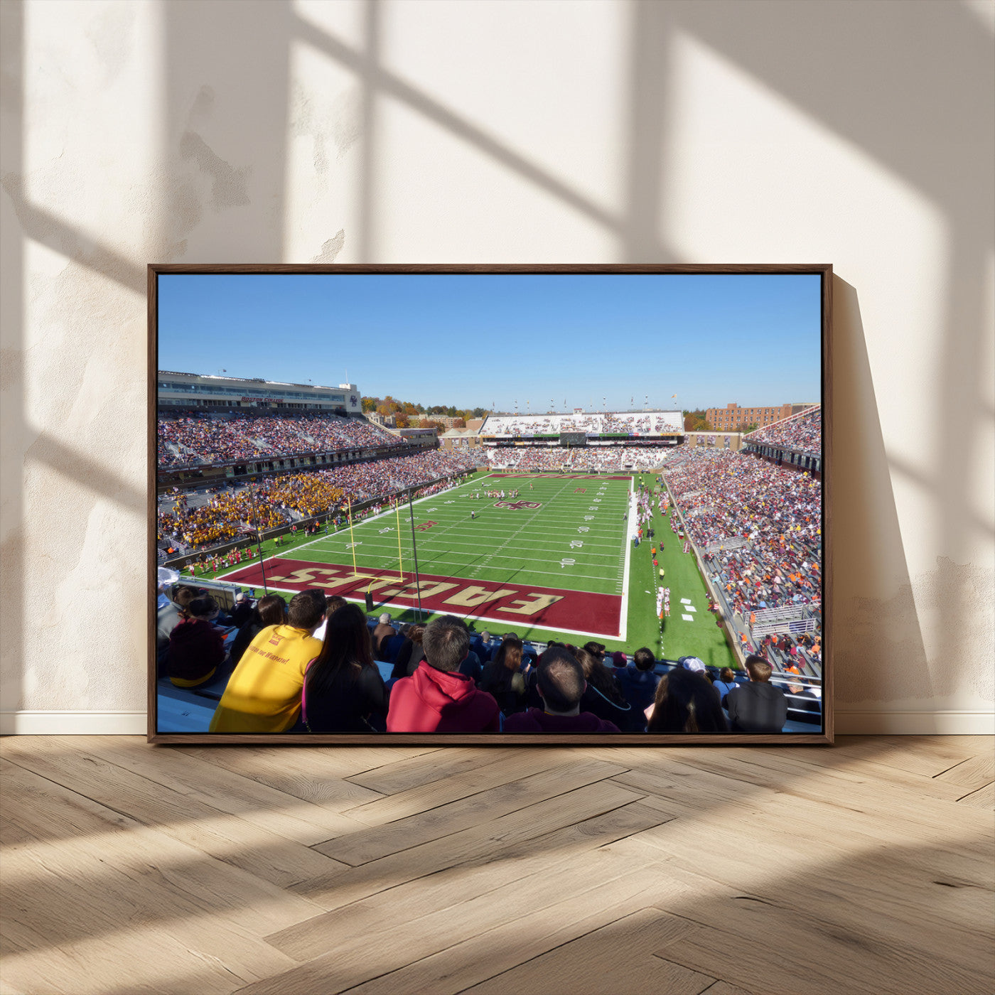 MGV-FC-36X24 - Boston College Eagles Football Team Print - Boston Alumni Stadium Wall Art Canvas Print