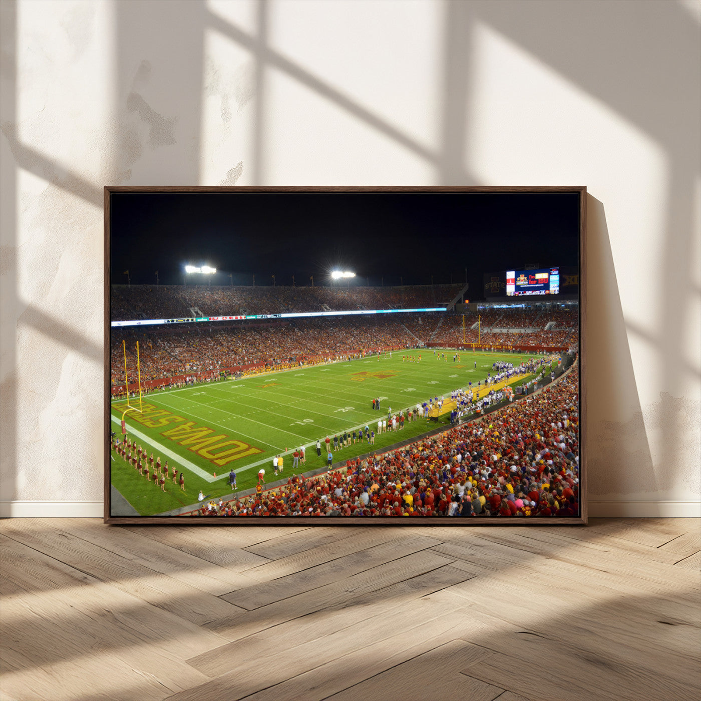 MGV-FC-36X24 - Iowa State University Cyclones Football Team Print - Ames Jack Trice Stadium Canvas Print