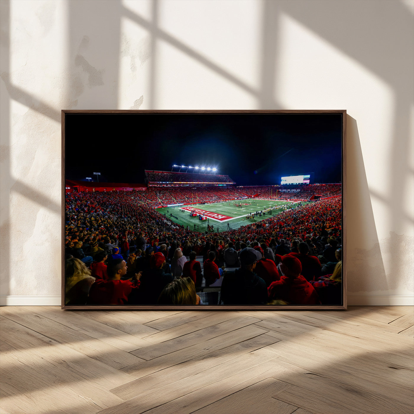 MGV-FC-36X24 - Rutgers Scarlet Knights Football Team Print - SHI Stadium, Piscataway Wall Art Canvas Print