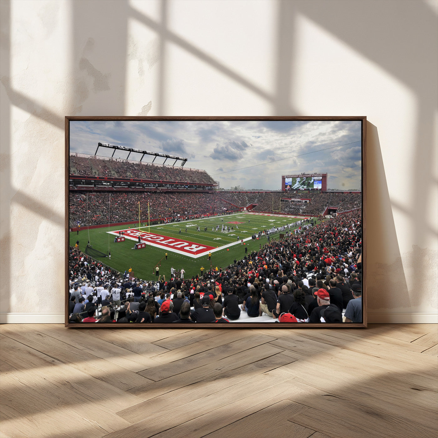 MGV-FC-36X24 - Rutgers Scarlet Knights Football Team Print - SHI Stadium, Piscataway Wall Art Canvas Print