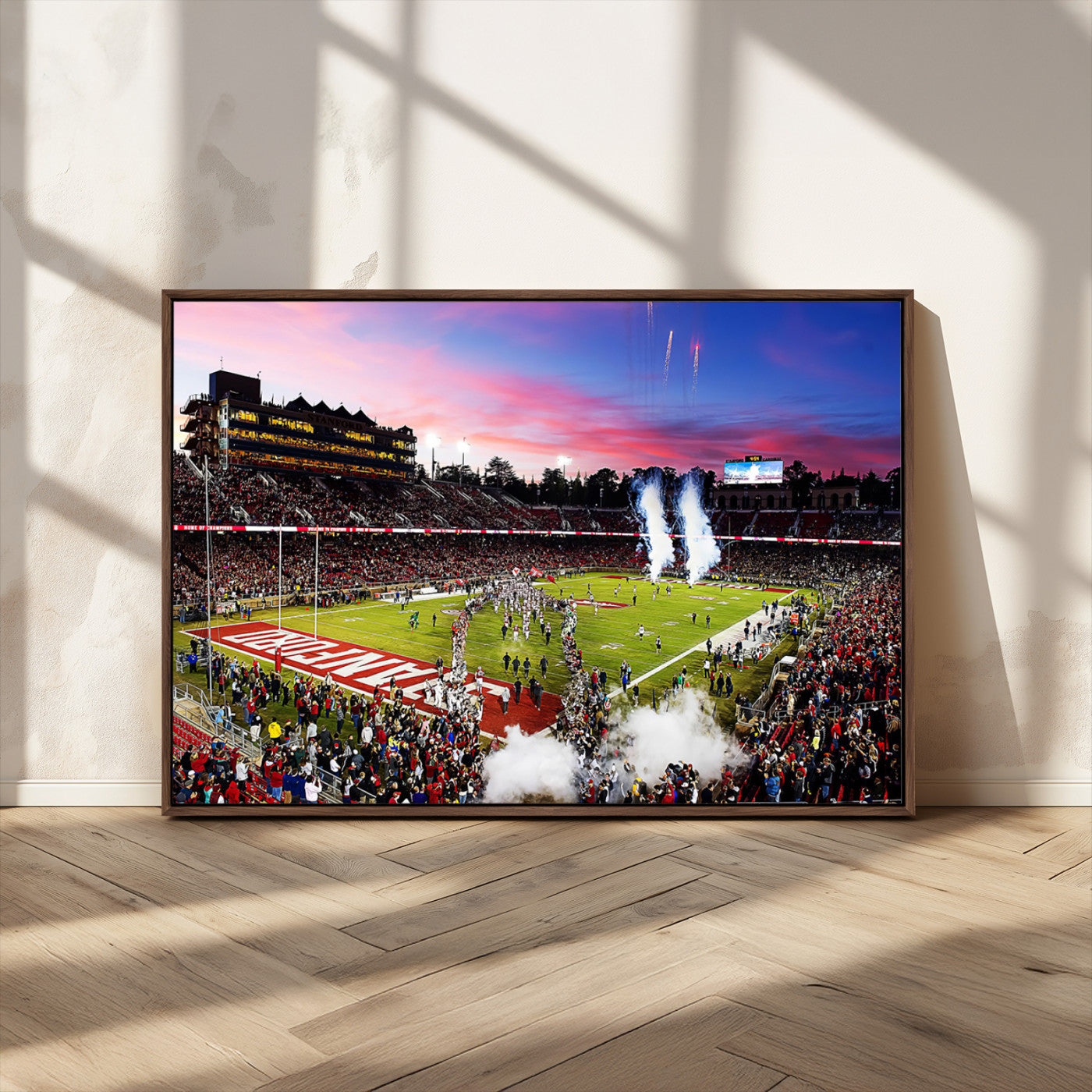 MGV-FC-36X24 - Stanford University Cardinal Football Team Print - Stanford Stadium Wall Art Canvas Print