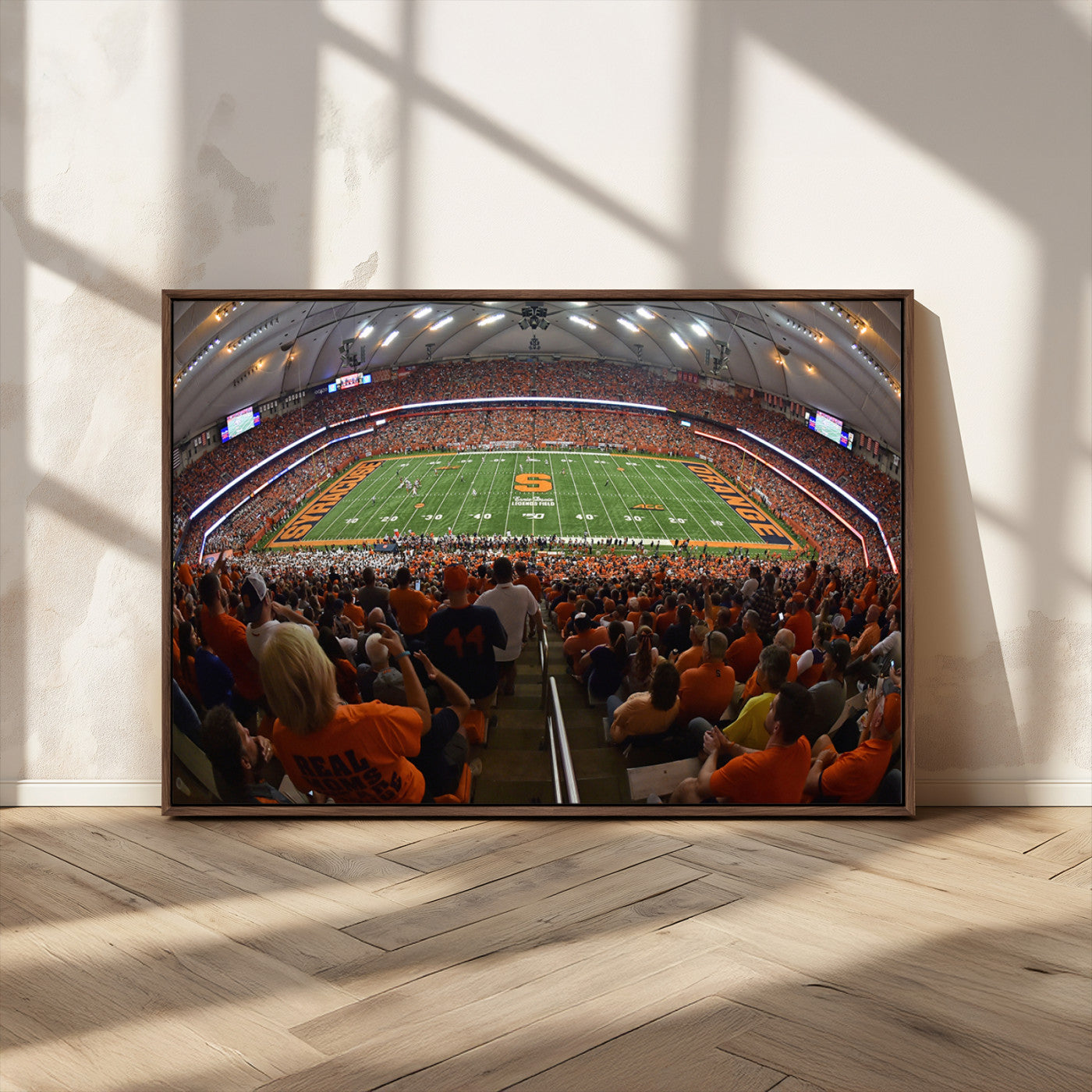 MGV-FC-36X24 - Syracuse University Orange Football Canvas Print, Football Team Print - Syracuse JMA Wireless Dome
