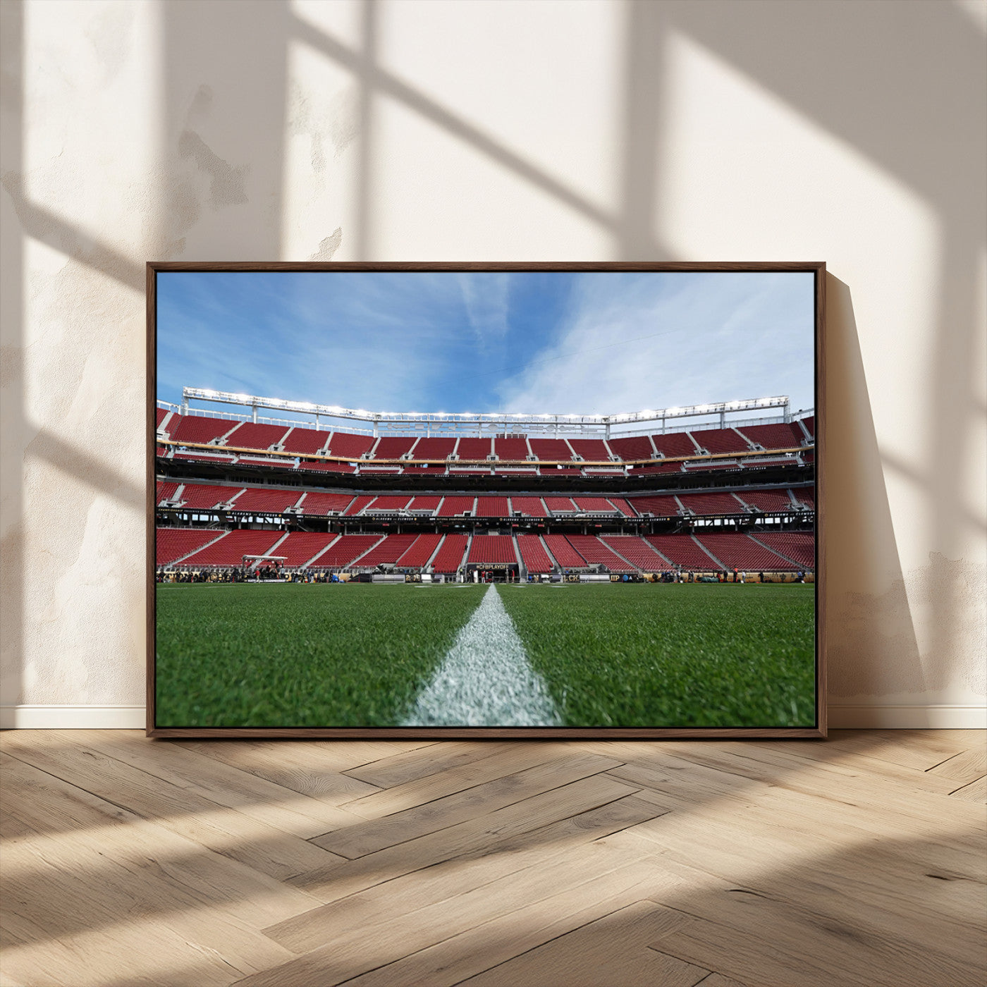MGV-FC-36X24 - University of Tulsa Golden Hurricane Football Team Print - Tulsa H.A. Chapman Stadium Wall Art