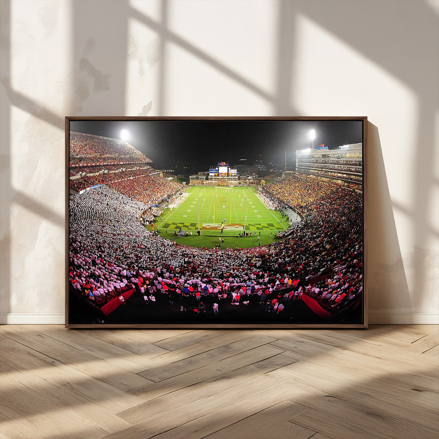 MGV-FC-36X24 - University of Maryland Terrapins Football Team Print - College Park SECU Stadium Wall Art Canvas