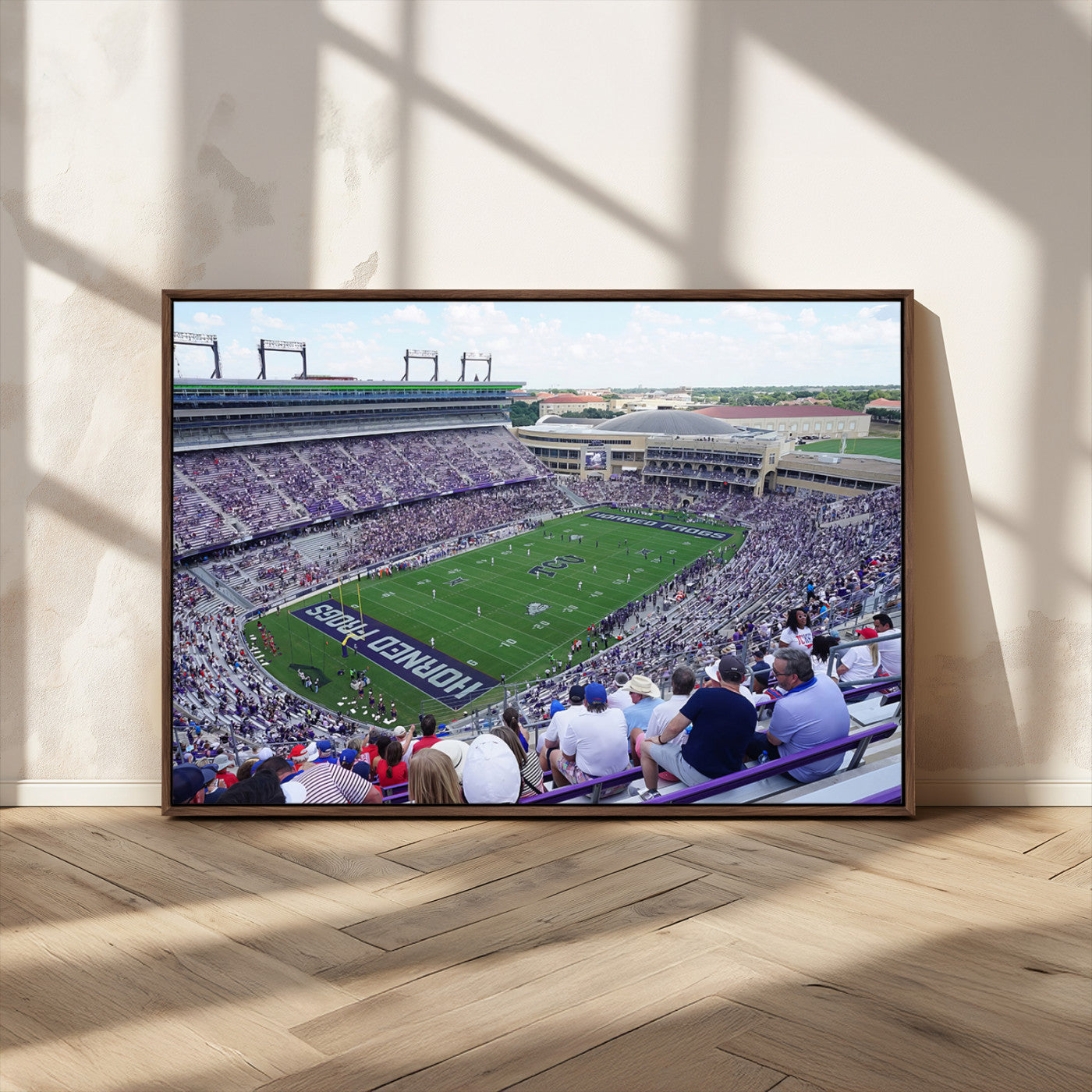 MGV-FC-36X24 - The Texas Christian University TCU Horned Frogs Football Team Print - Fort Worth Amon G. Carter
