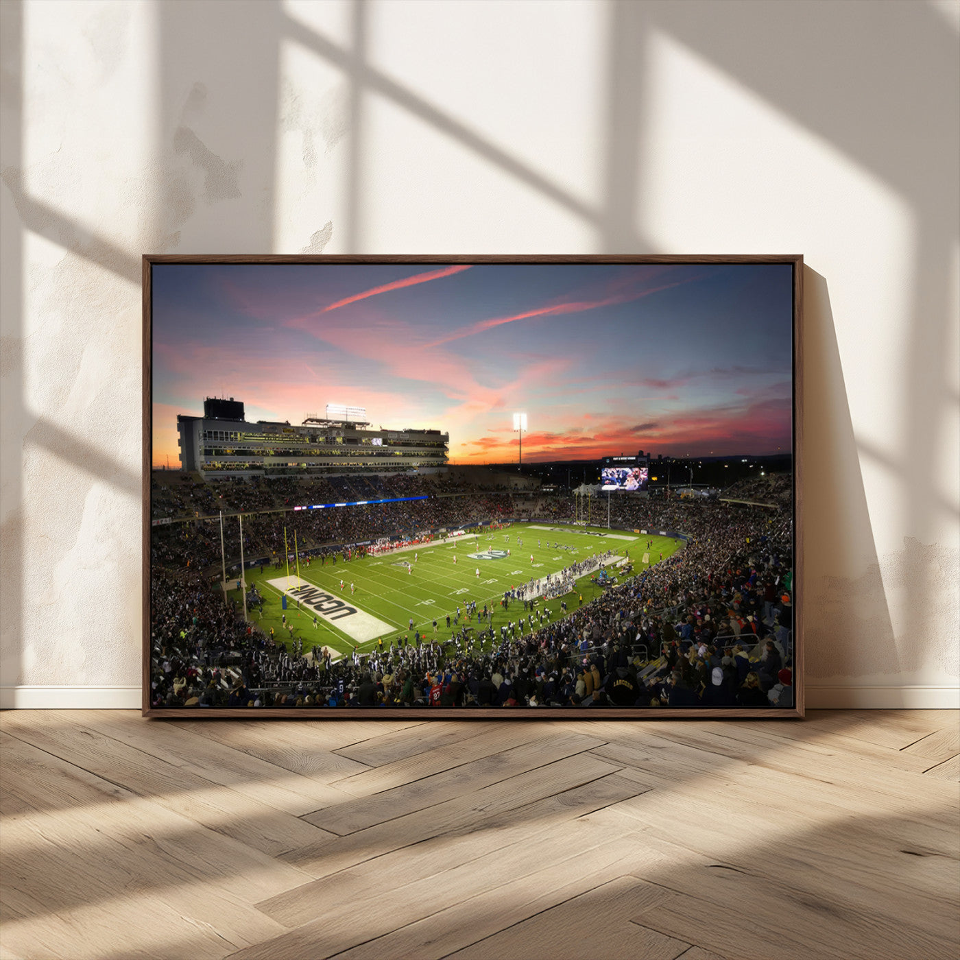 MGV-FC-36X24 - The University of Connecticut UCONN Huskies Football Team Print - East Hartford Pratt & Whitney