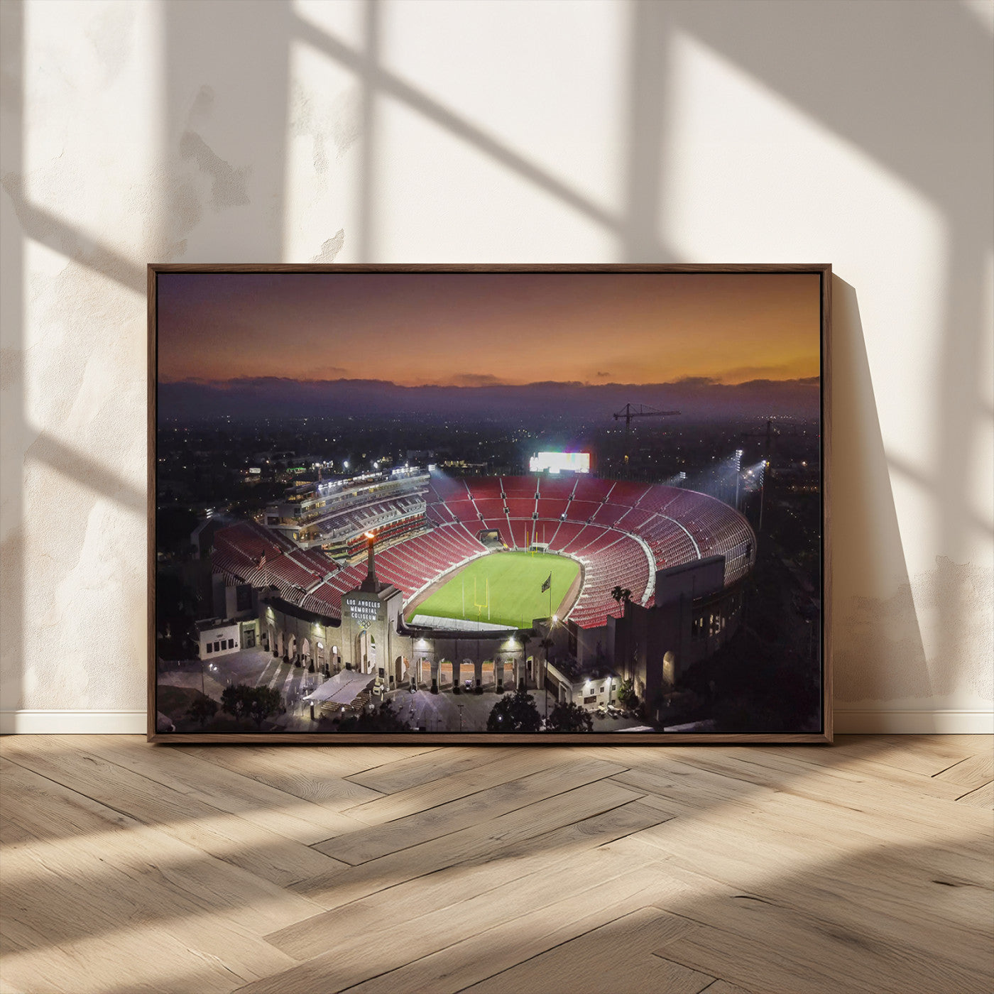 MGV-FC-36X24 - The University of Southern California USC Trojans Football Team Print - Los Angeles Memorial