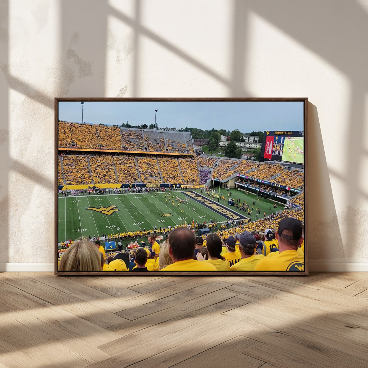MGV-FC-36X24 - Puskar Stadium Canvas Print Wall Art - Morgantown Print - West Virginia University Mountaineers