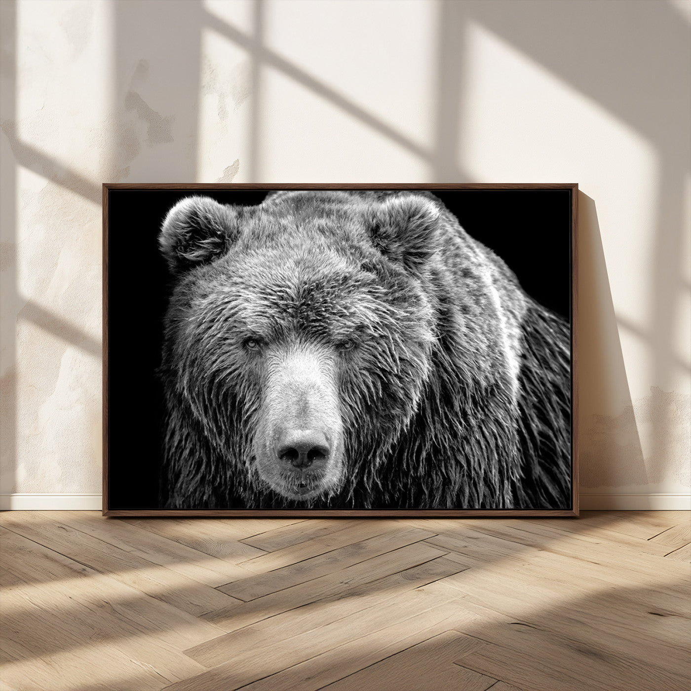 MGV-FC-36X24 - 399 Grizzly Bear Canvas Print | Ready to Hang Wall Art | Rustic Farmhouse & Cabin Decor | Wildlife