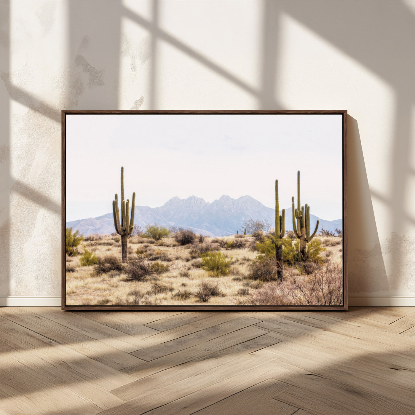 MGV-FC-36X24 - Arizona Desert Wall Art Print | Arizona Desert Canvas Print with Saguaro Cacti | Southwestern