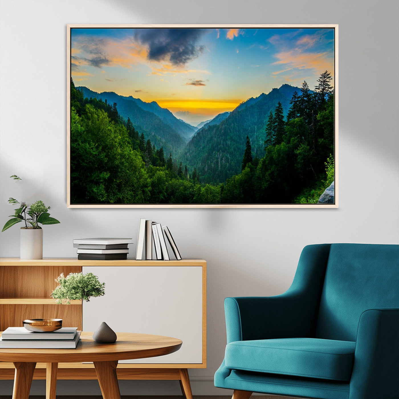 MGV-FC-36X24 - Green Forest Wall Art Canvas Print