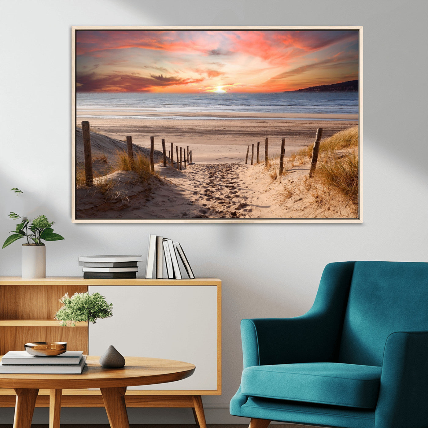 MGV-FC-36X24 - Sunset on the Sea Wall Art Canvas Print