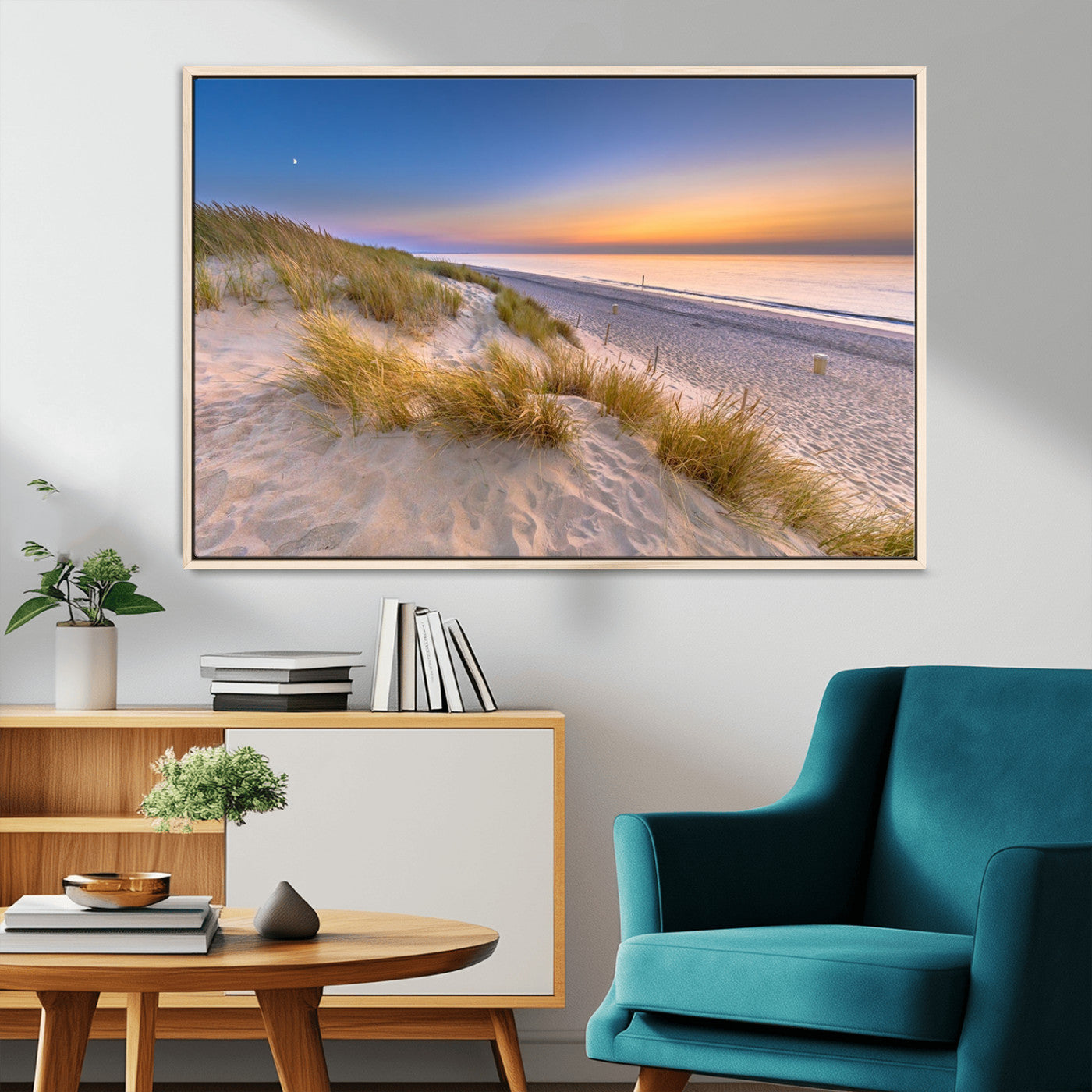 -Sunrise On The Beach Wall Art Canvas Print