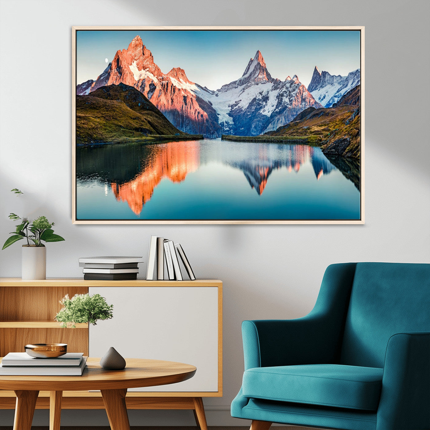 MGV-FC-36X24 - Landscape Mountain and Lake View Wall Art Canvas Print