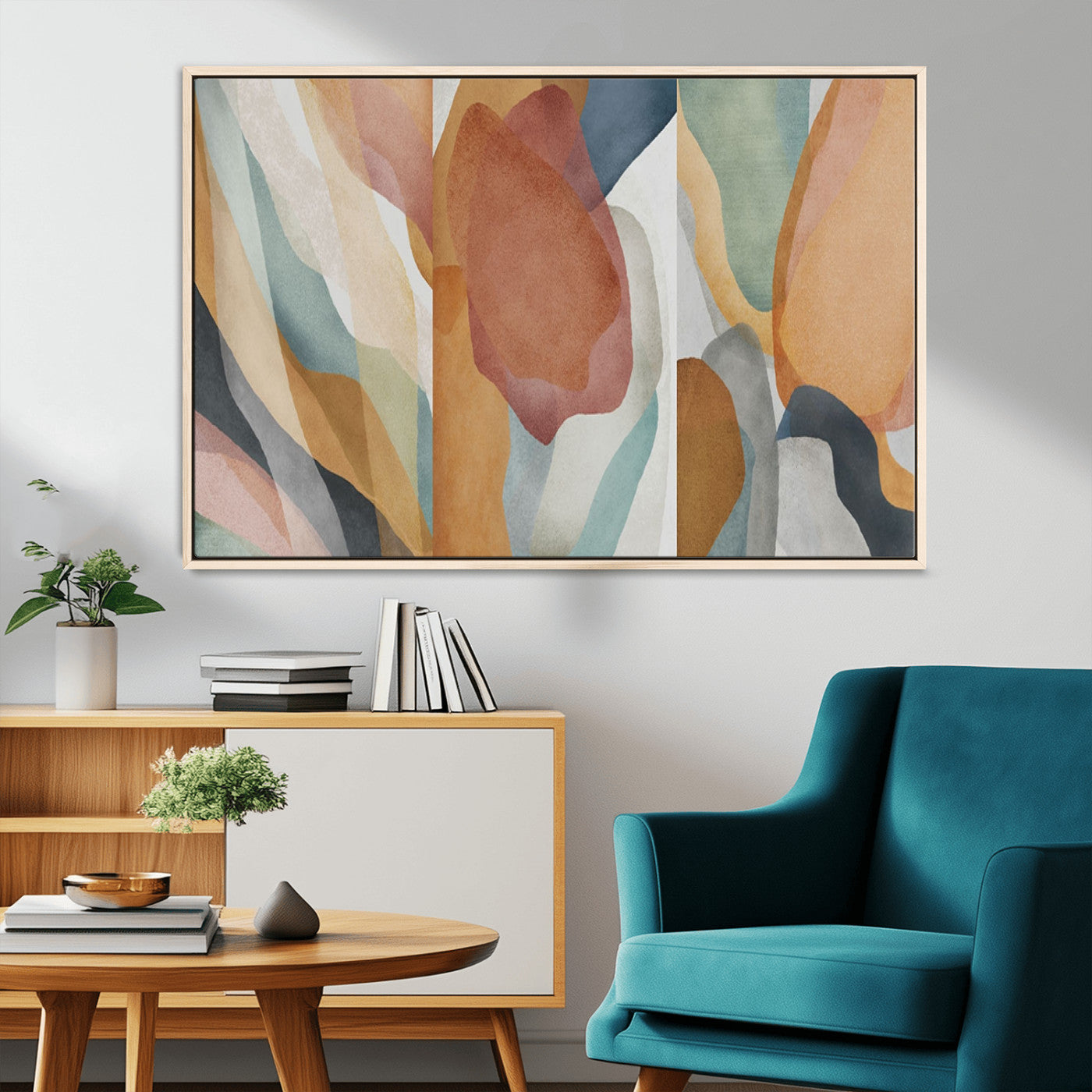 MGV-FC-36X24 - Boho Wall Art Canvas Print Set, Watercolor Boho Wall Art Canvas