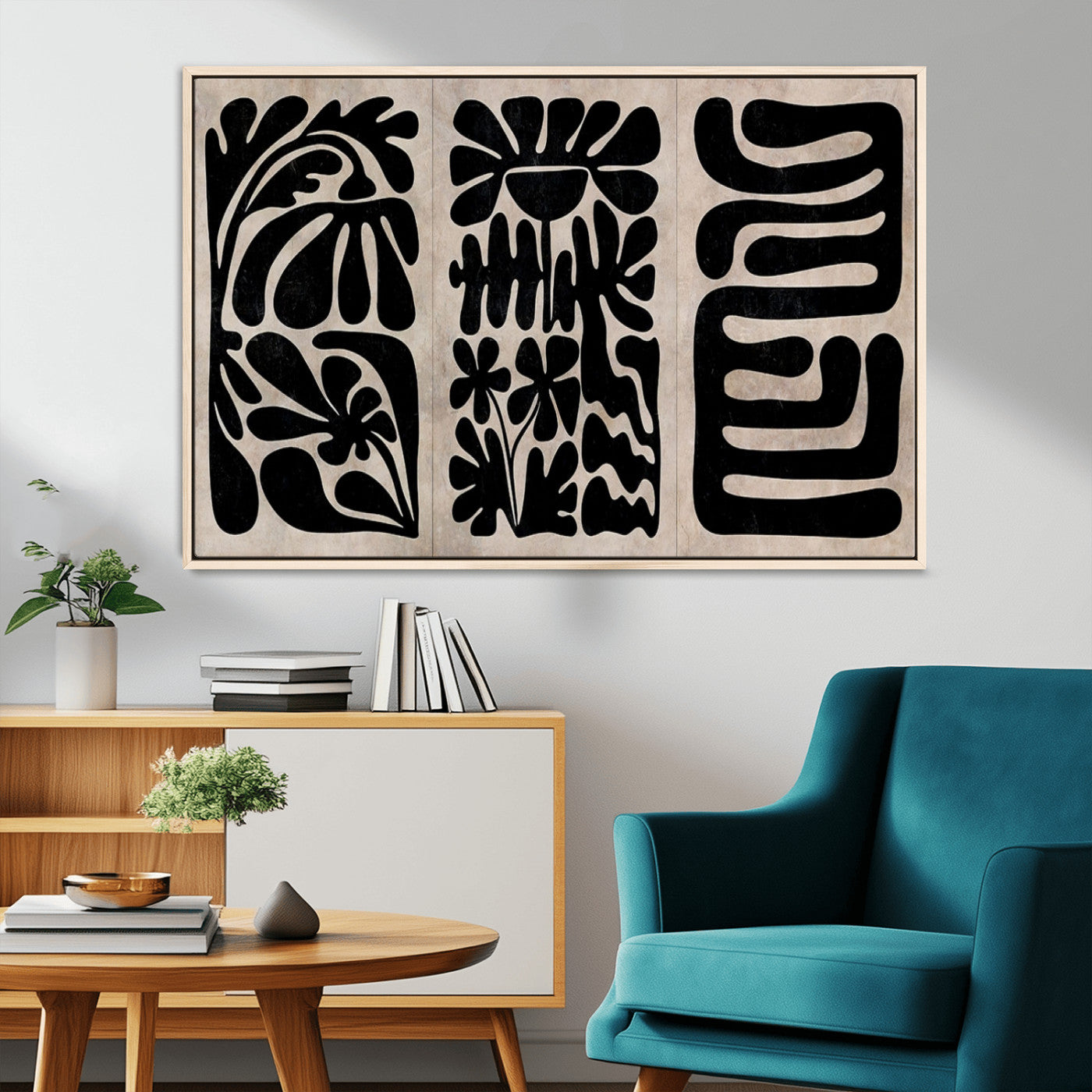 MGV-FC-36X24 - Canvas Print Wall Art Abstract Art Boho, Framed Boho Art Canvas Print
