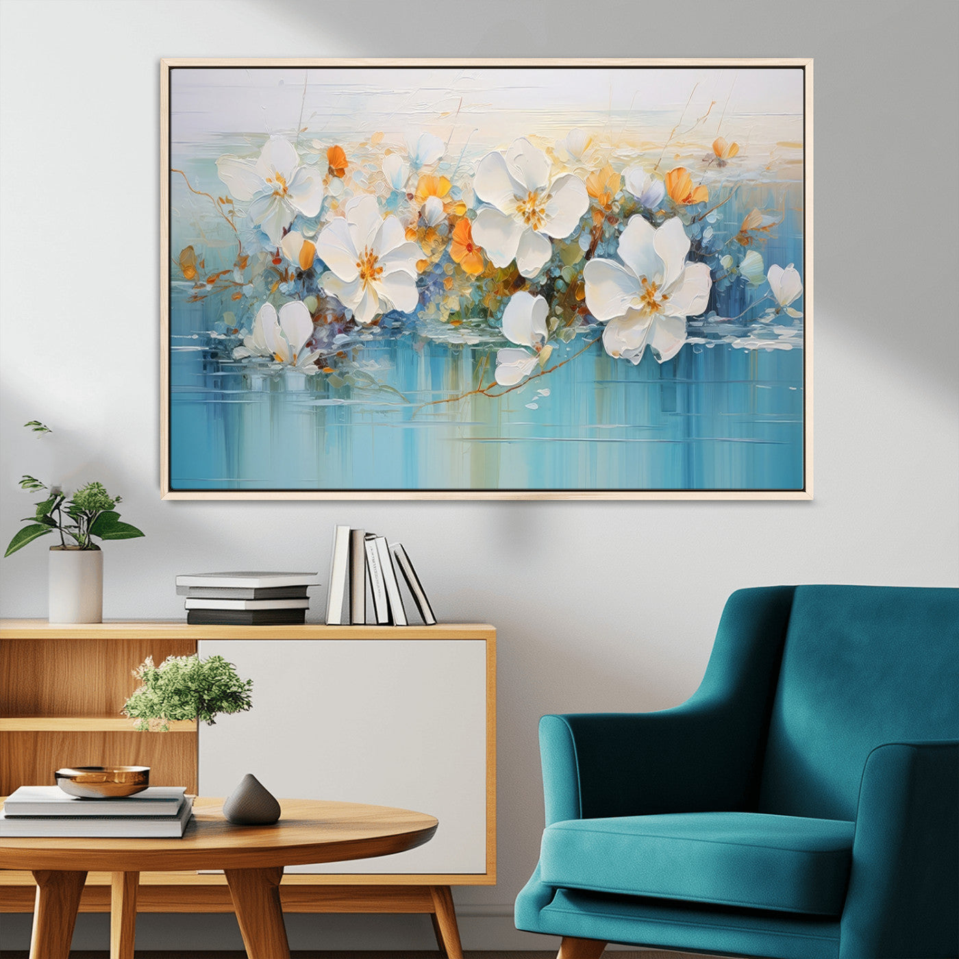 MGV-FC-36X24 - Abstract Flower Wall Art Canvas Print