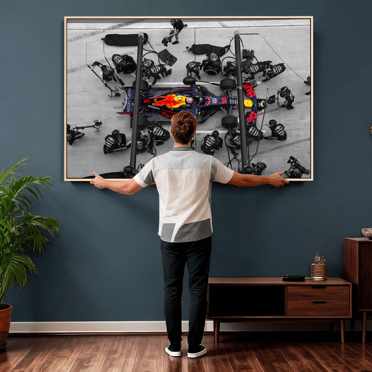 RedBull-MGV-CV-36X24 - Red Bull Formula 1 Canvas Wall Art Print