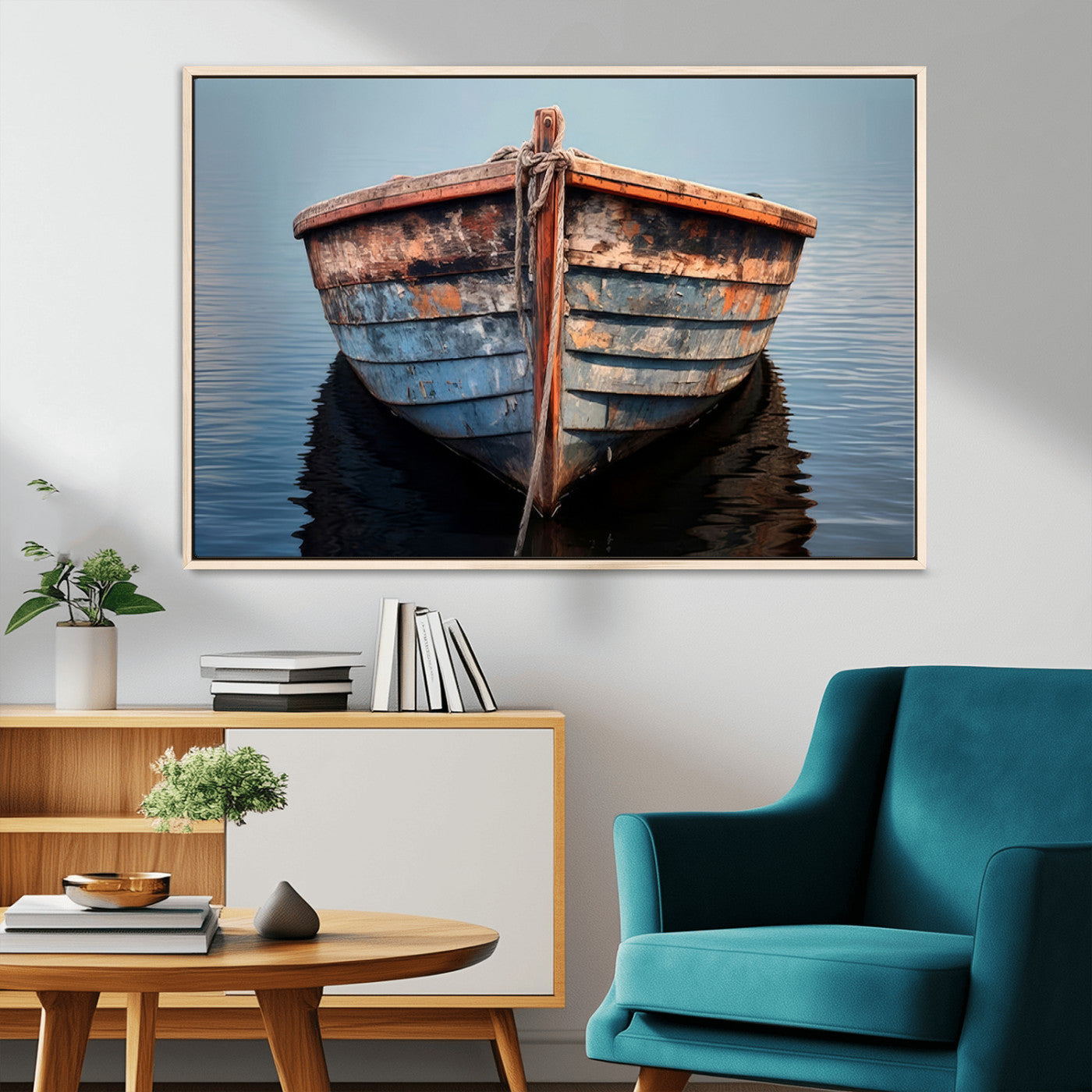 MGV-FC-36X24 - Stunning Vintage Boat Canvas Print | Nautical Wall