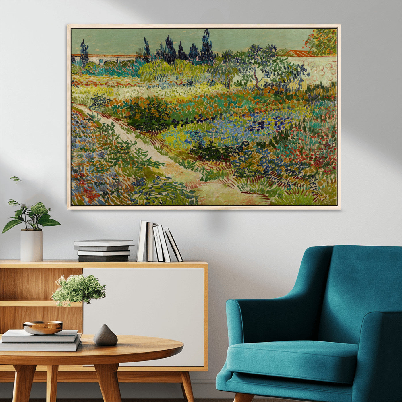 MGV-FC-36X24 - Vincent van Gogh Garden at Arles Wall Art Canvas Print