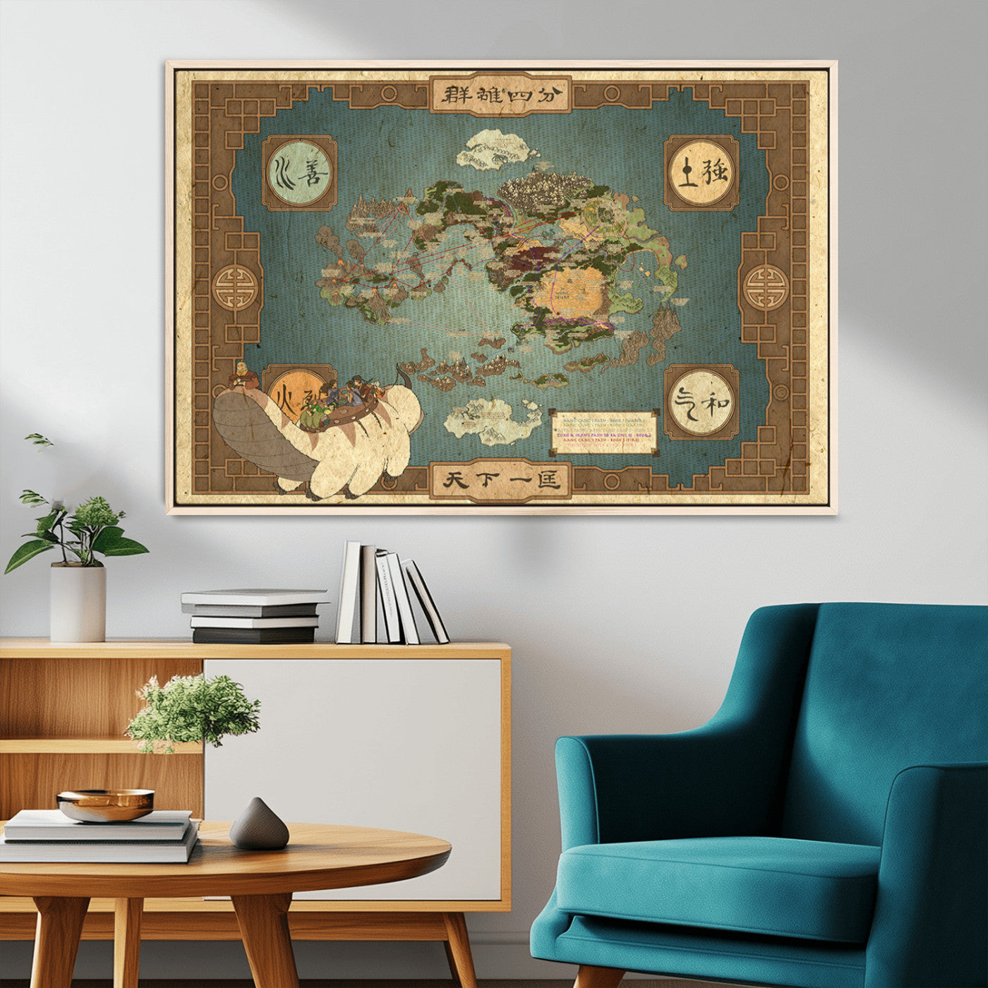 MGV-FC-36X24 - Push Pin World Map Canvas Print – Framed Wall Art for Couples to Track Their Travels – Anniversary