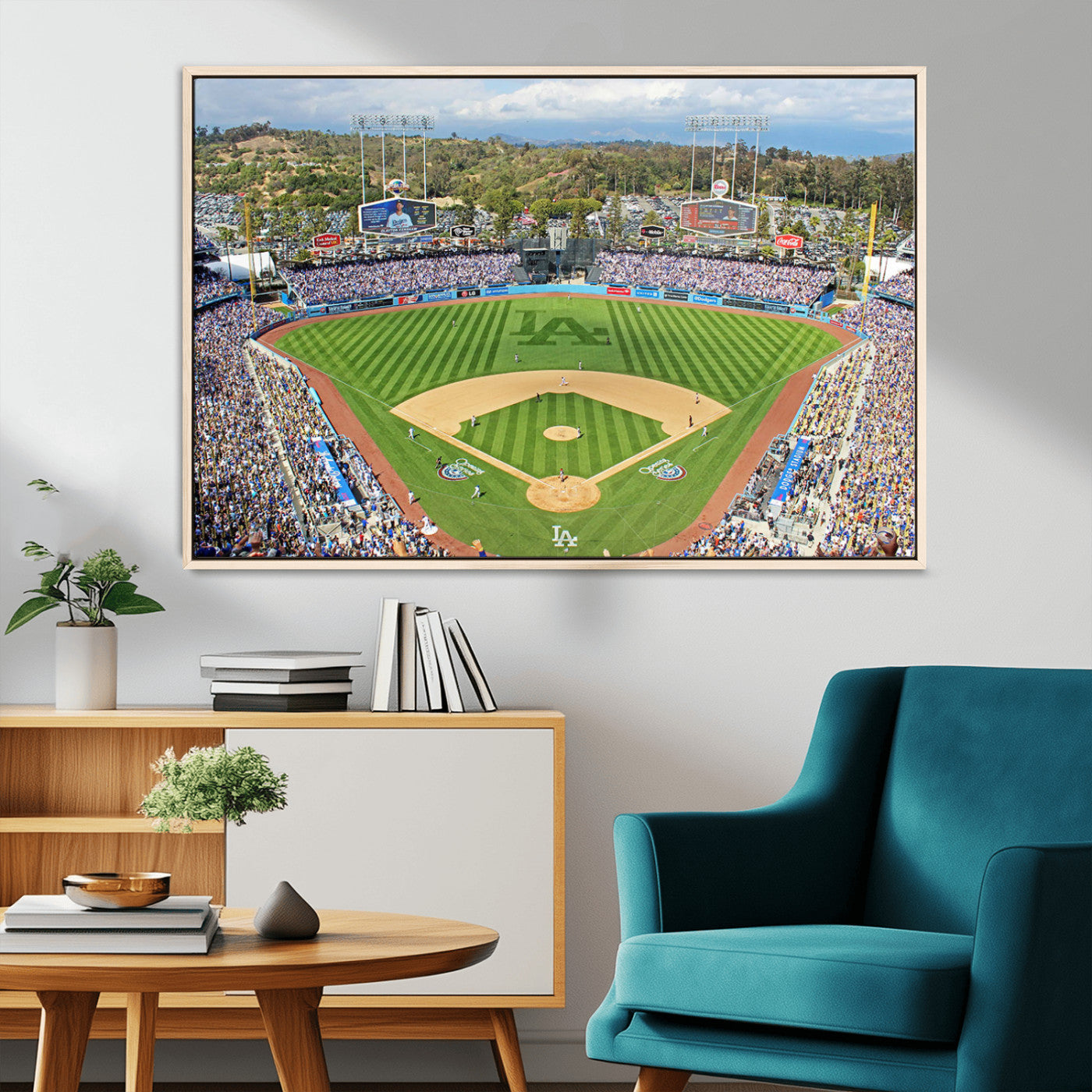 MGV-FC-36X24 - Citi Field Wall Art Print | 3-Panel New York Mets Baseball Stadium Canvas Print | Framed Sports Decor for Living Room, Man Cave, or Office