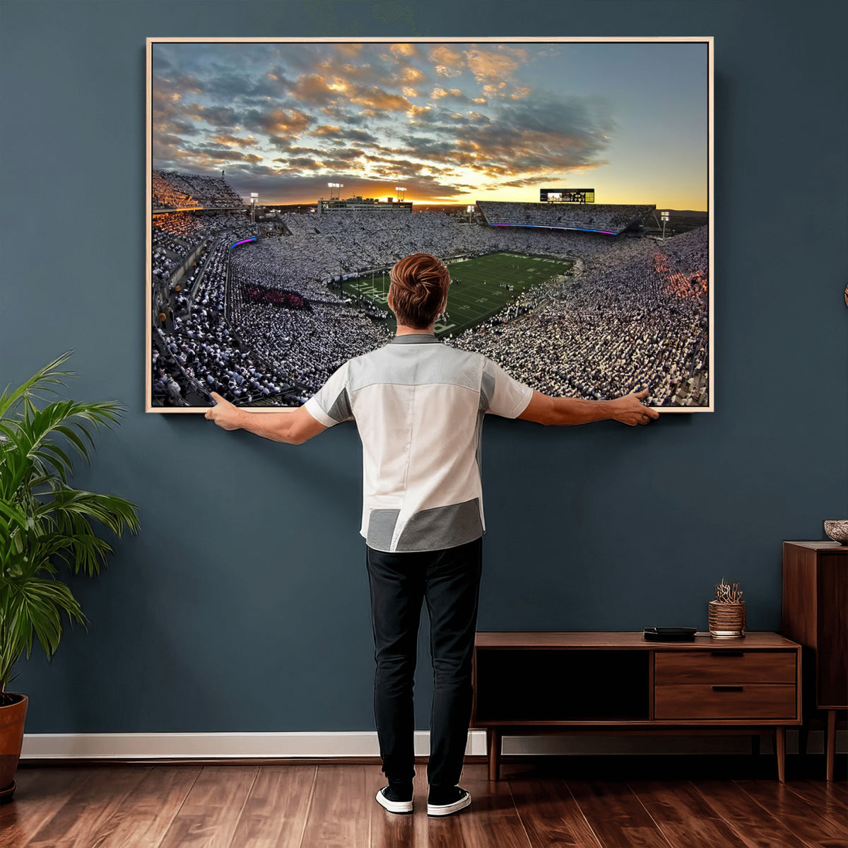 38807-MGV-CV-36X24 - Beaver Stadium Wall Art, Penn State Stadium Wall Art | Penn State Nittany Lions Football