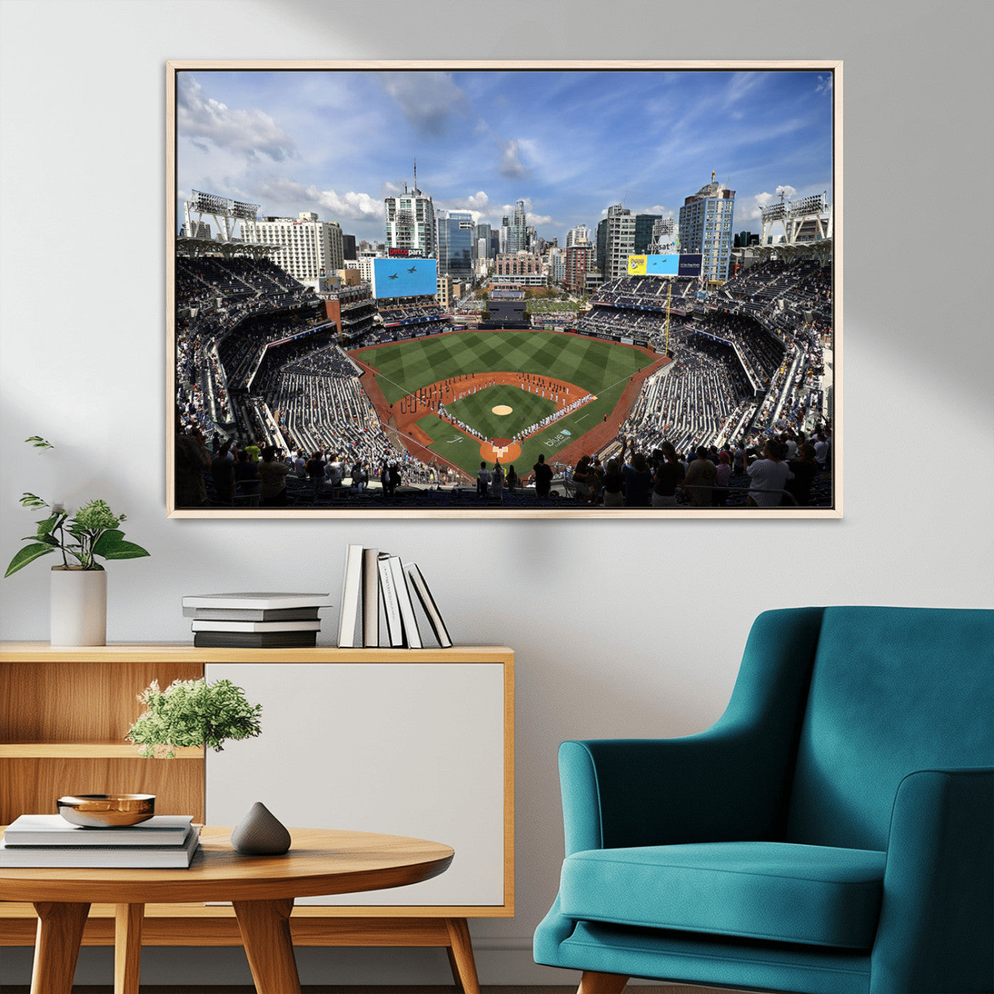 MGV-FC-36X24 - San Diego Padres Baseball Team Print - Petco Park Stadium Wall Art Canvas Print