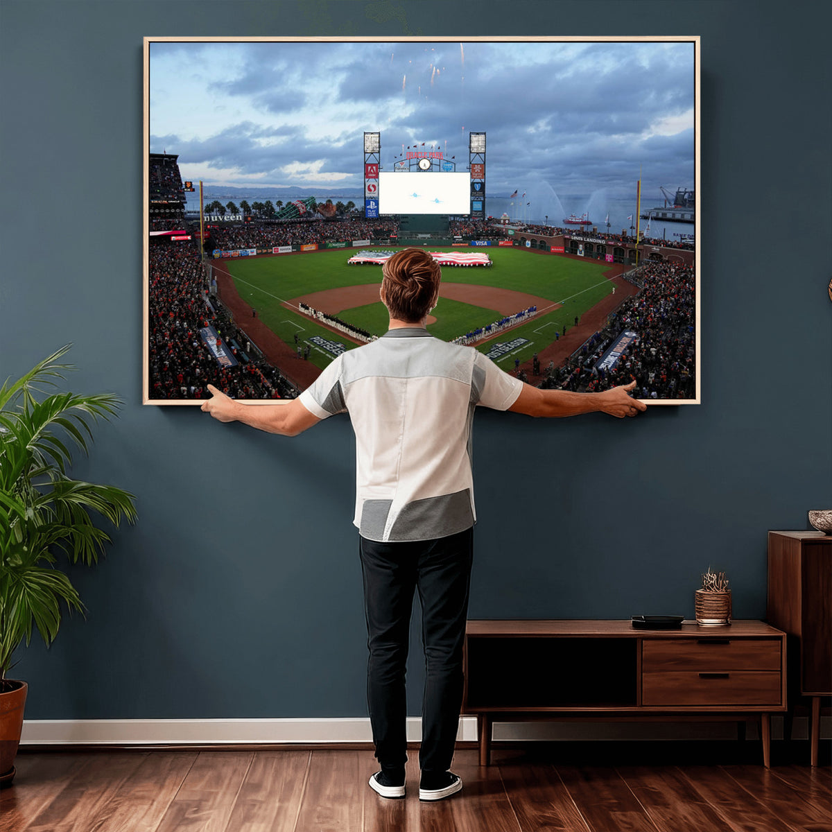 44631-MGV-CV-36X24 - Oracle Park San Francisco Giants Wall Art | Oracle Park Stadium Canvas Print