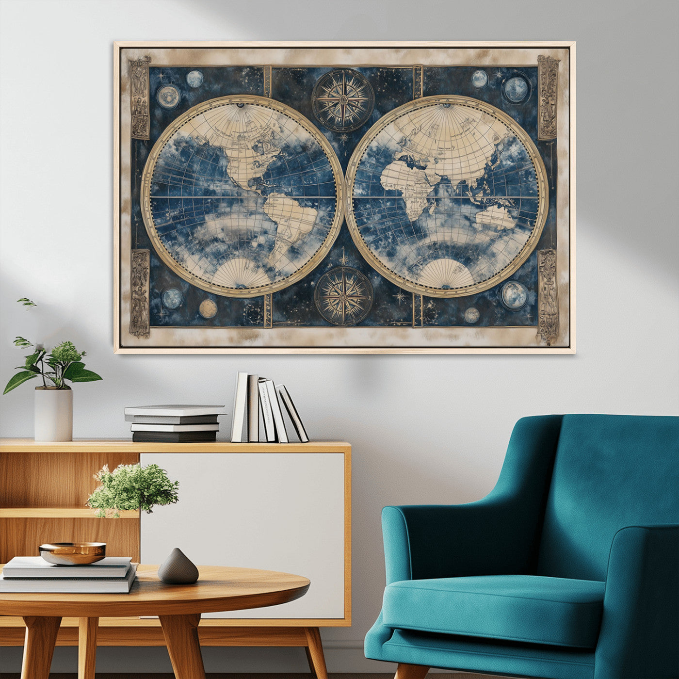 MGV-FC-36X24 - World Map Canvas Print