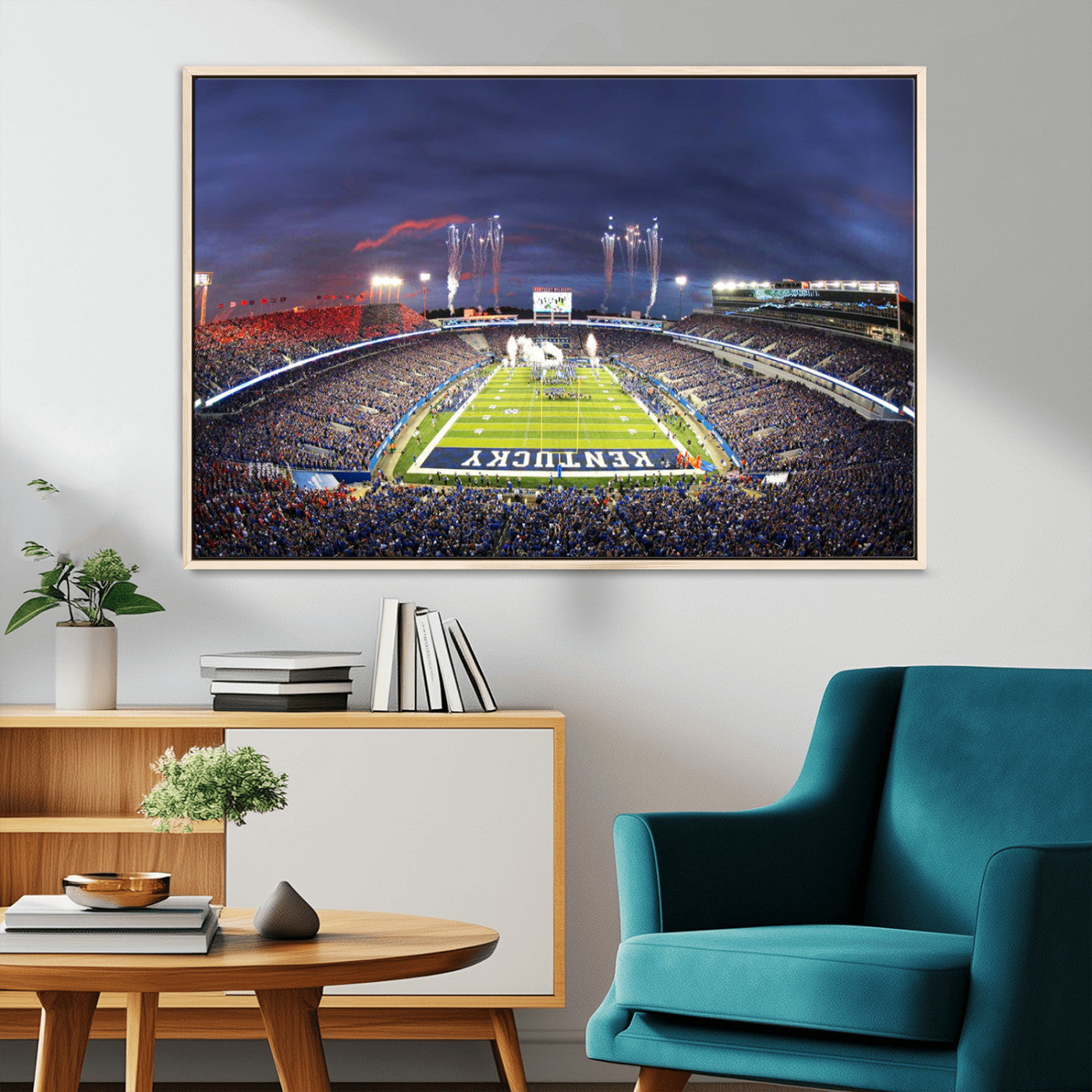 MGV-FC-36X24 - Kroger Field Canvas Wall Art - Kentucky Stadium Wall Art Print - Sunset Football Stadium Wall Decor