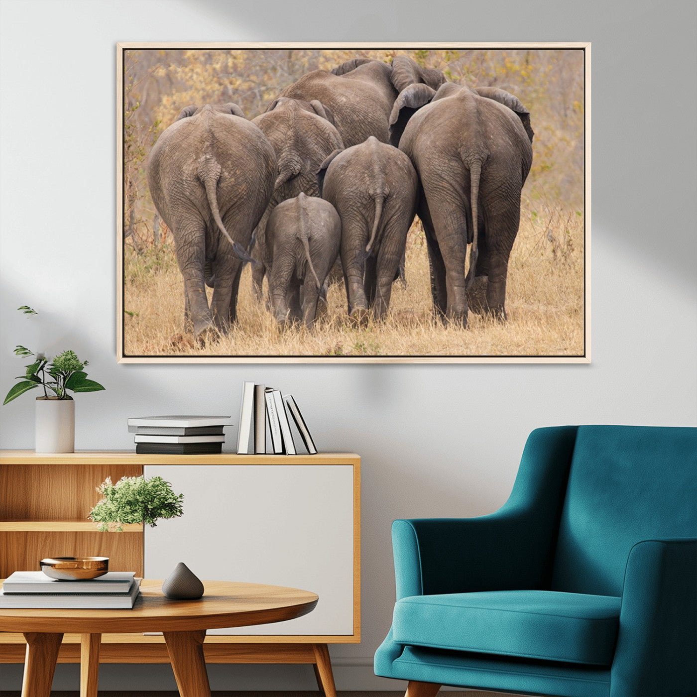 MGV-FC-36X24 - Wild Elephant Wall Art Canvas Print