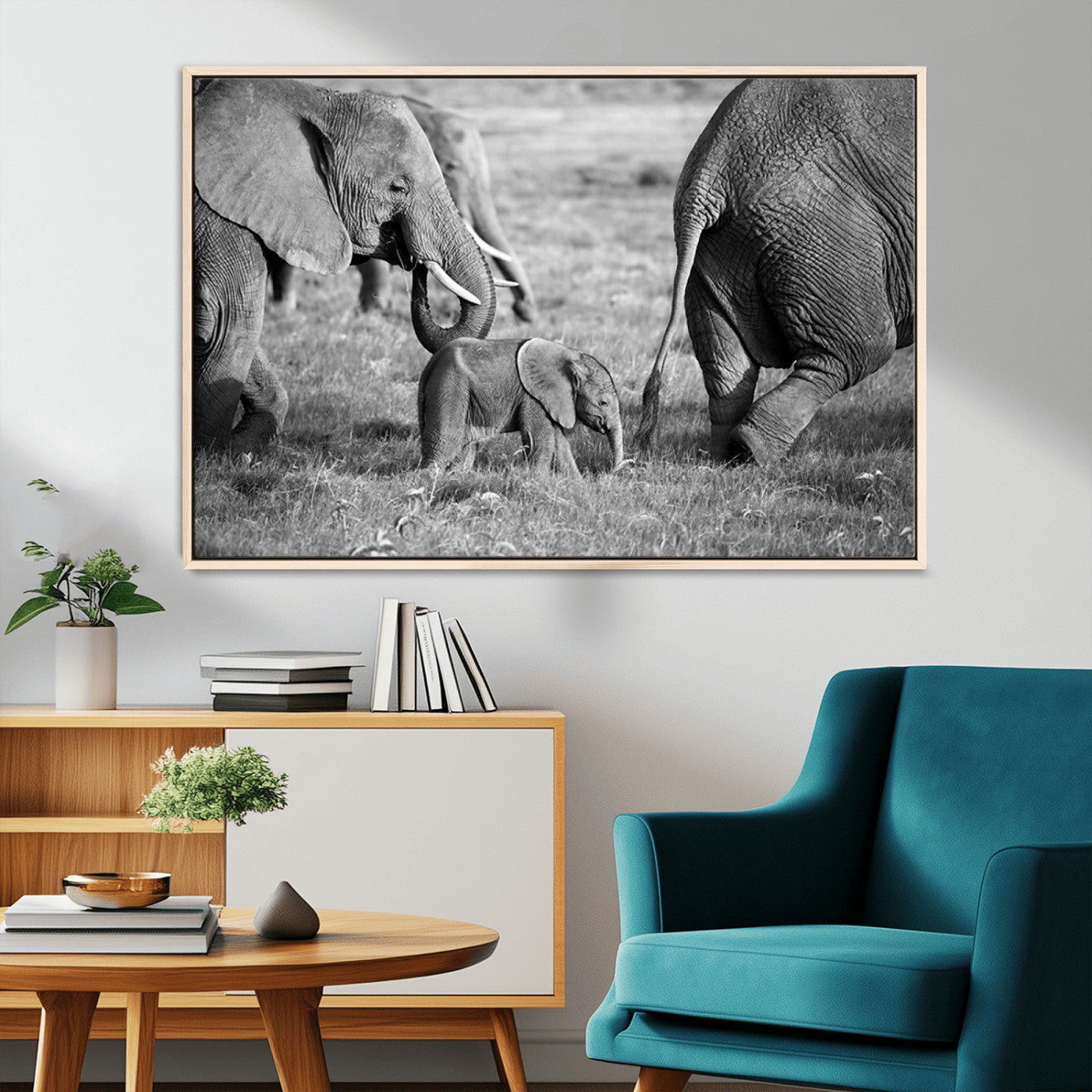 MGV-FC-36X24 - Wild Elephant Wall Art Canvas Print
