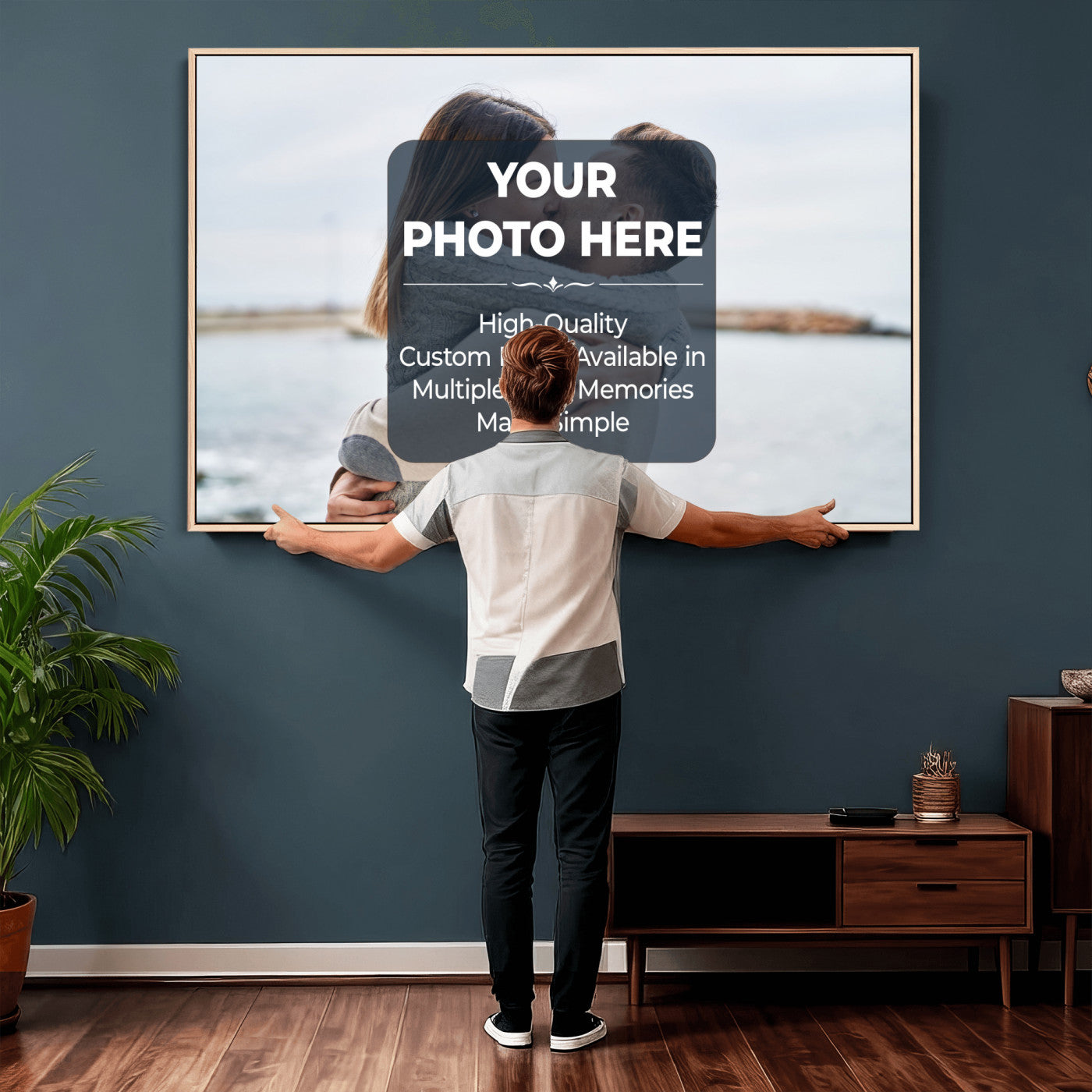 29940442-MGV-CV-36X24 - Custom Photo Canvas Print, Personalized Picture Wall Art, Your Image on Canvas, Family Portrait Gift
