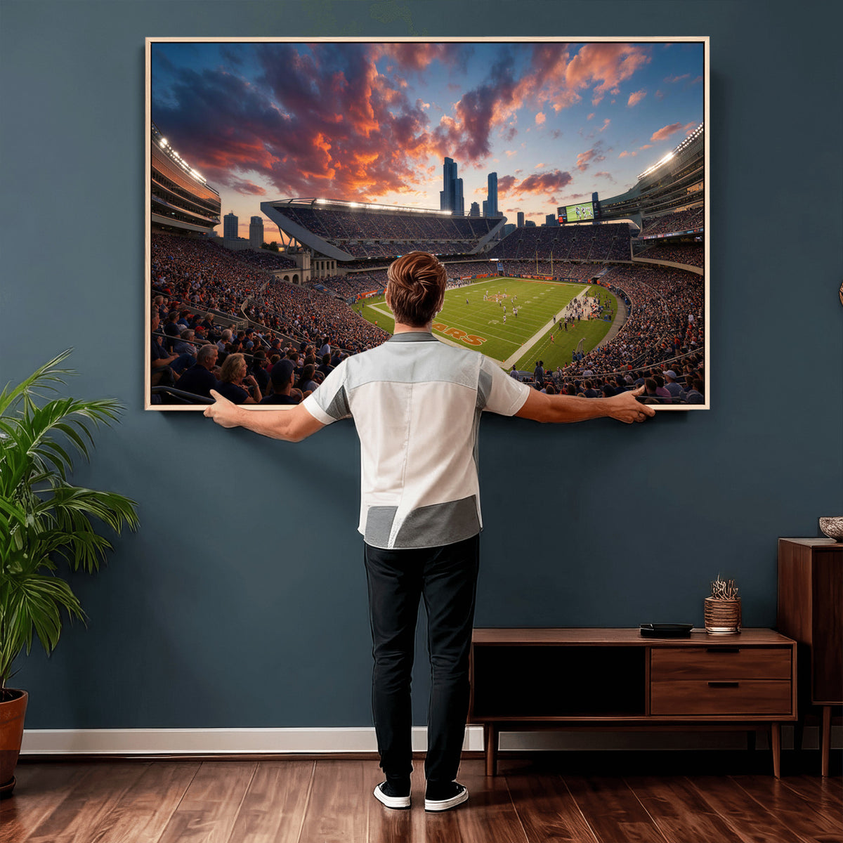 21104528-MGV-CV-36X24 - Stadium Wall Art Canvas Print