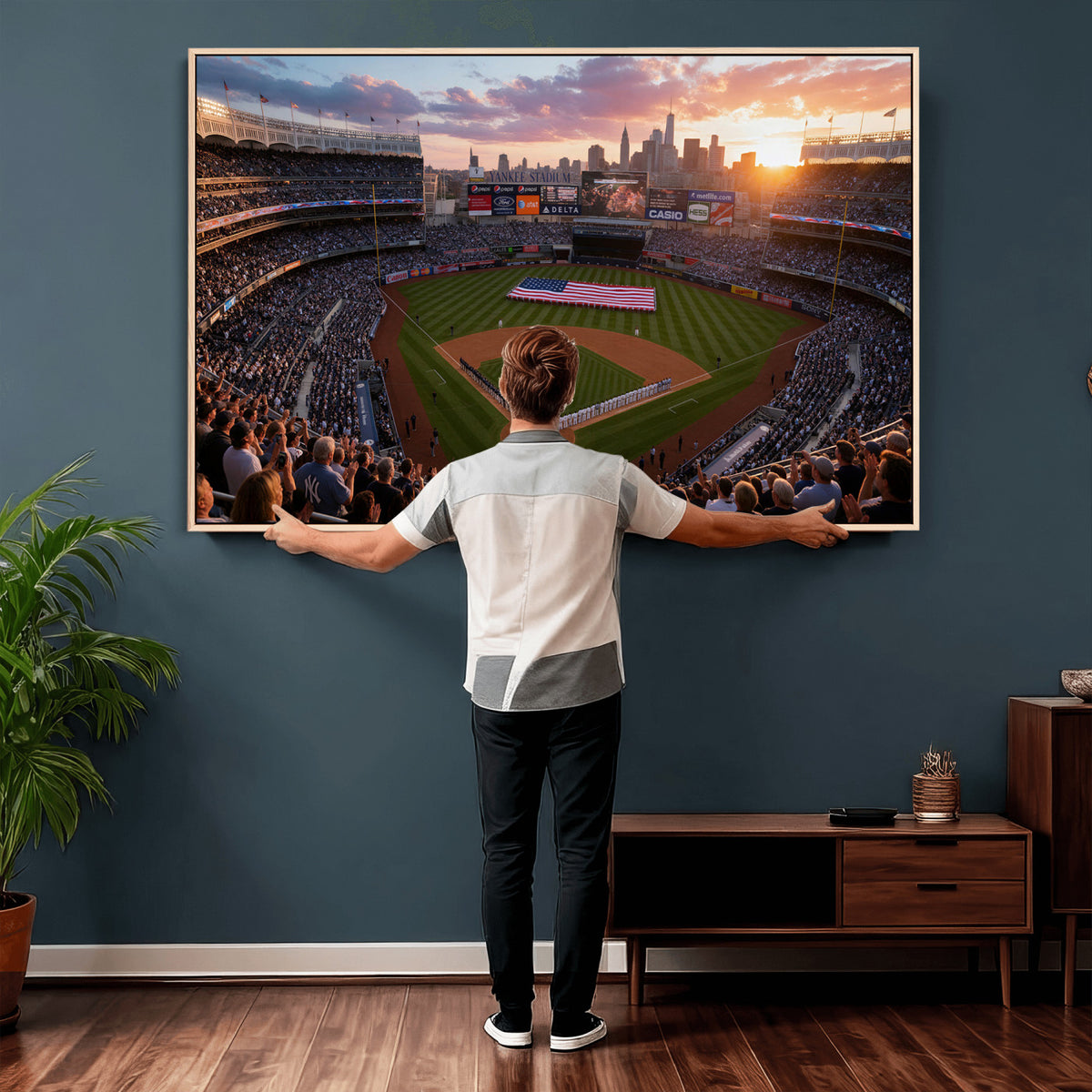 43632742-MGV-CV-36X24 - Stadium Wall Art Canvas Print