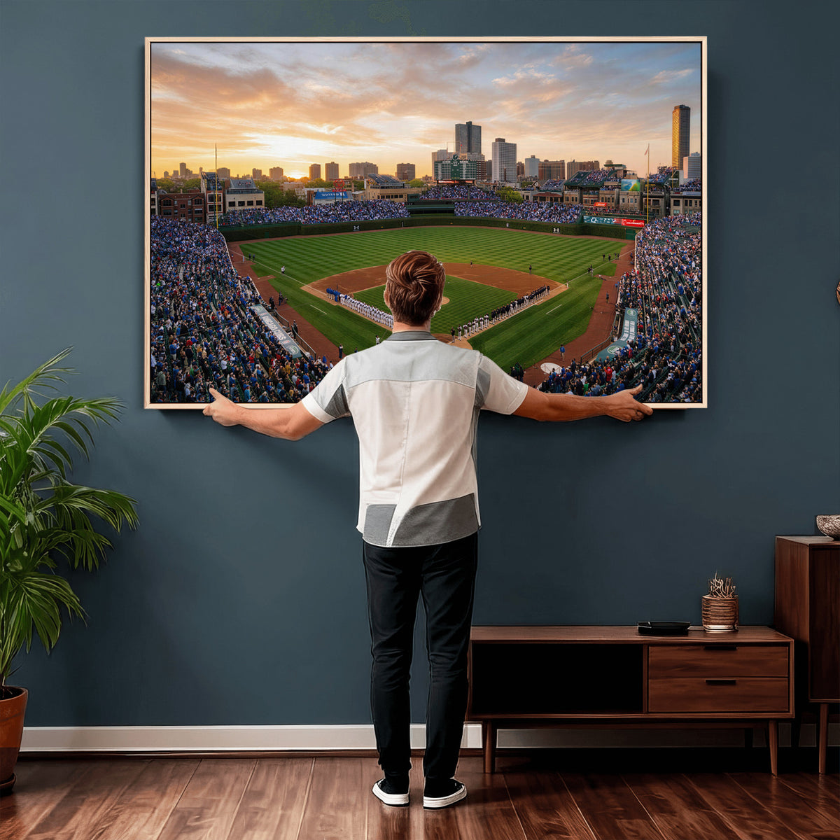 76885212-MGV-CV-36X24 - Stadium Wall Art Canvas Print