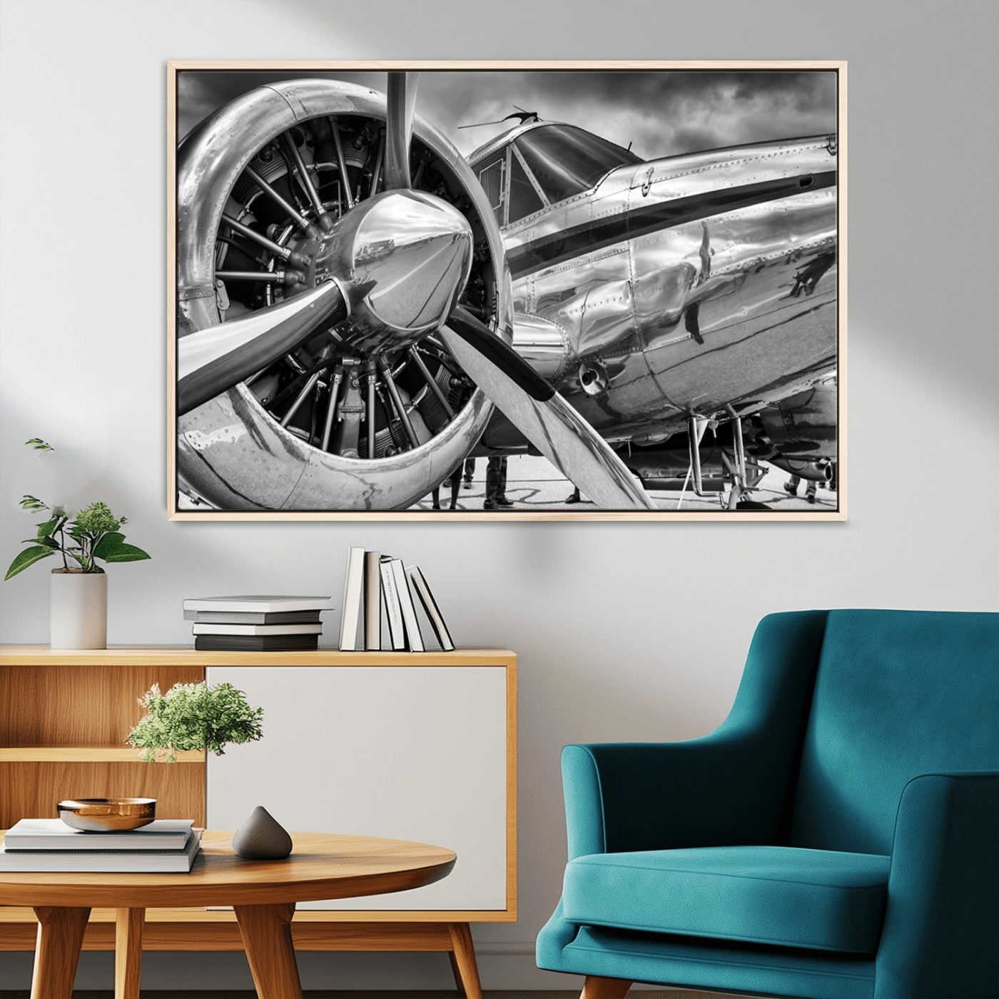 MGV-FC-36X24 - Vintage Antique Airplane Wall Art Canvas Print