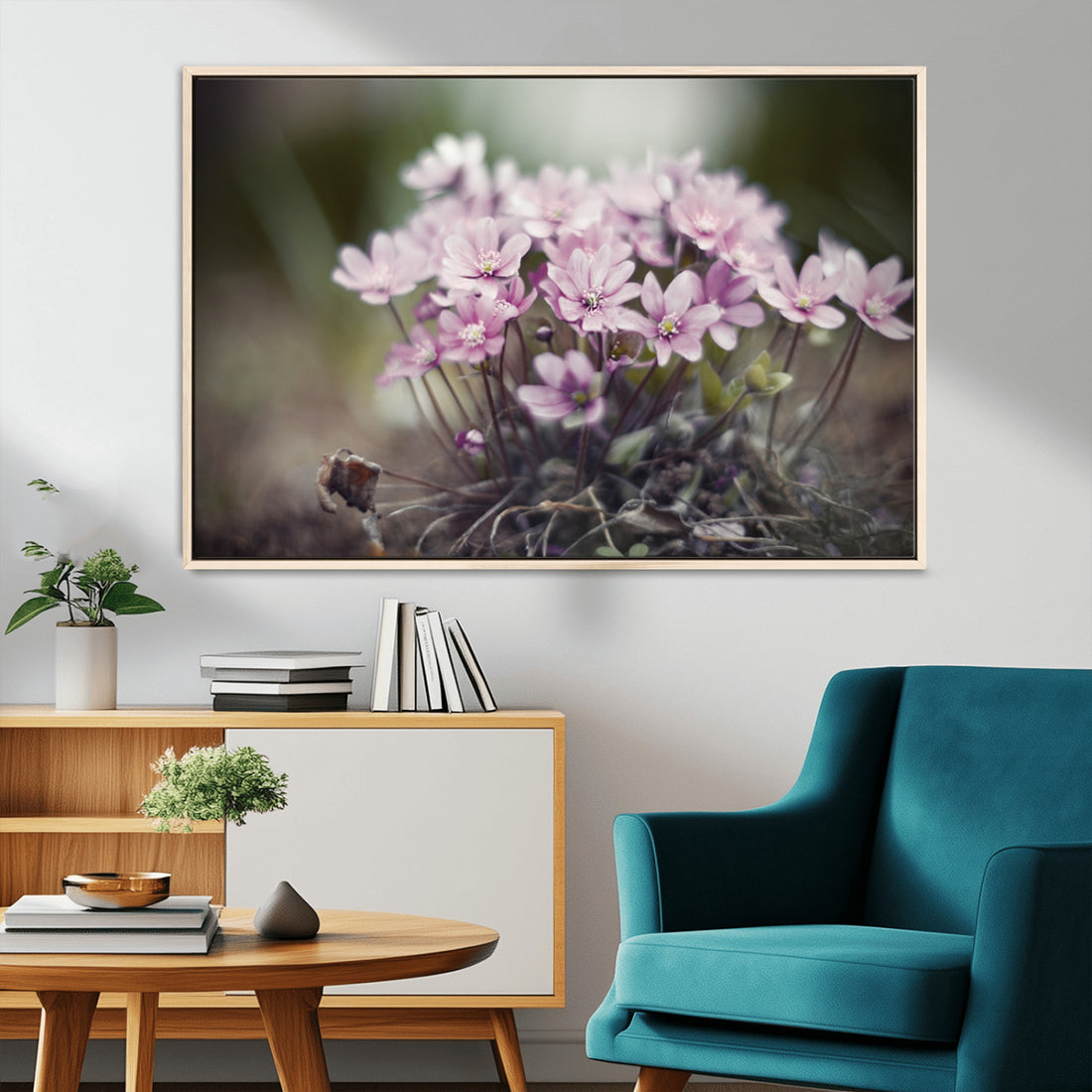 Pink Wild Flower Canvas Print