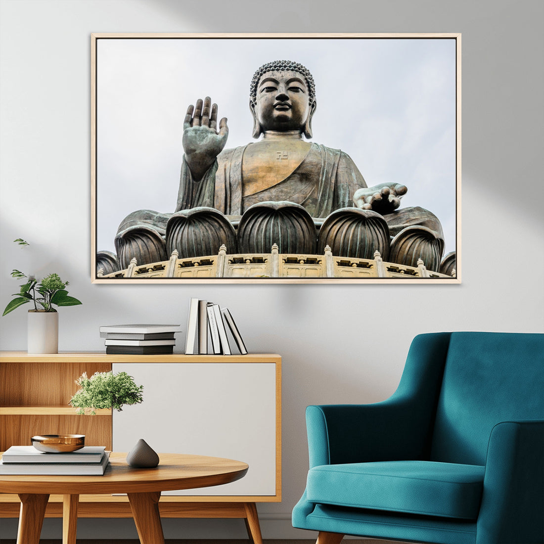Buddha Statue Wall Art Canvas Print