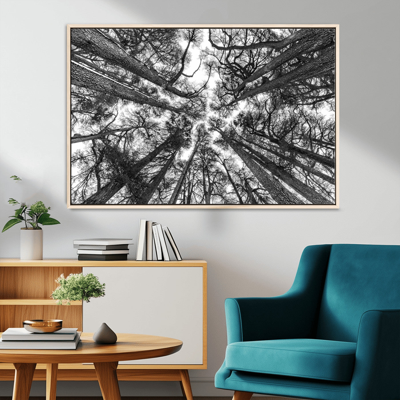 -Trees Contemporary Art Canvas Print
